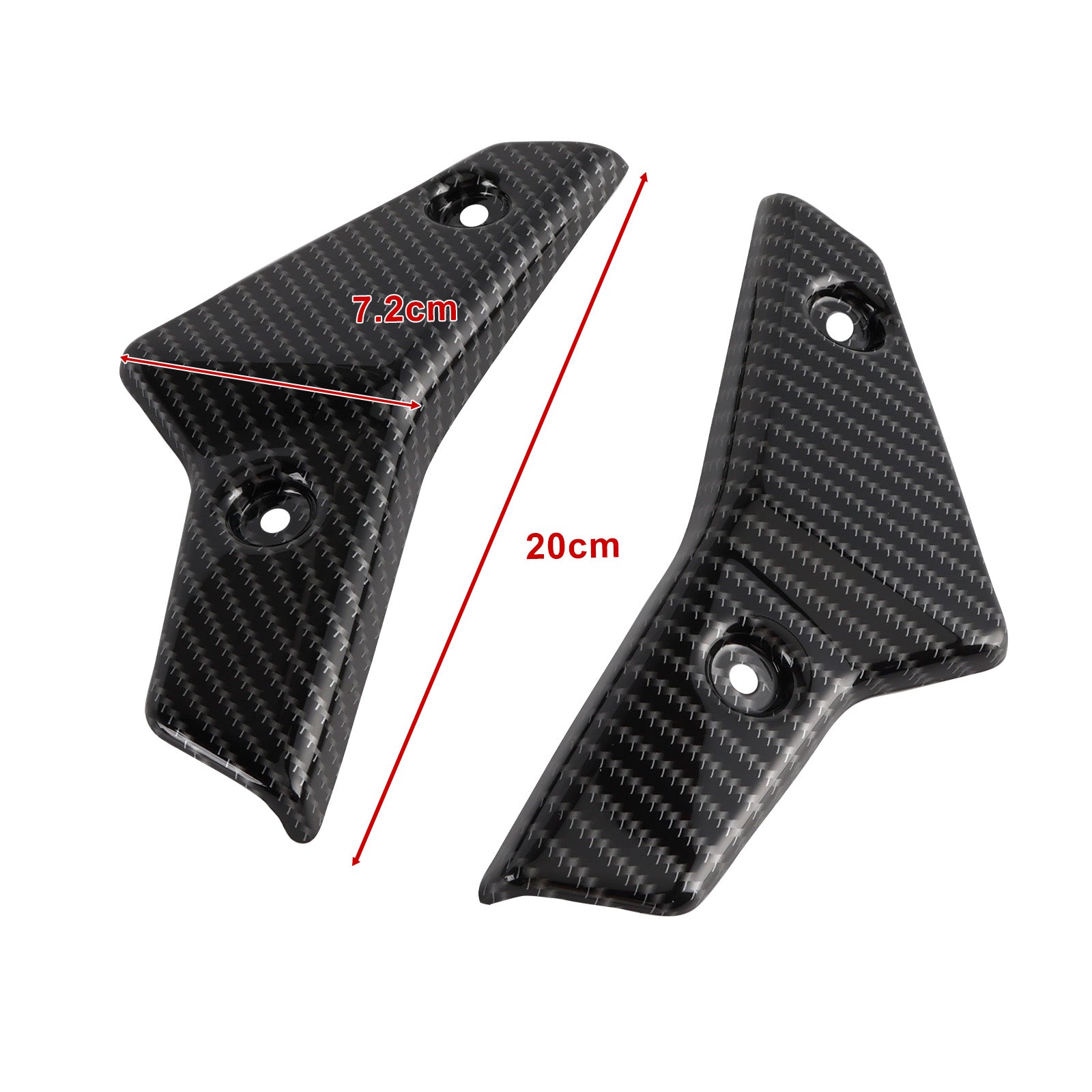 2020–2022 Street Triple 765 R/RSKühler-Seitenabdeckungs-Verkleidungsplatten
