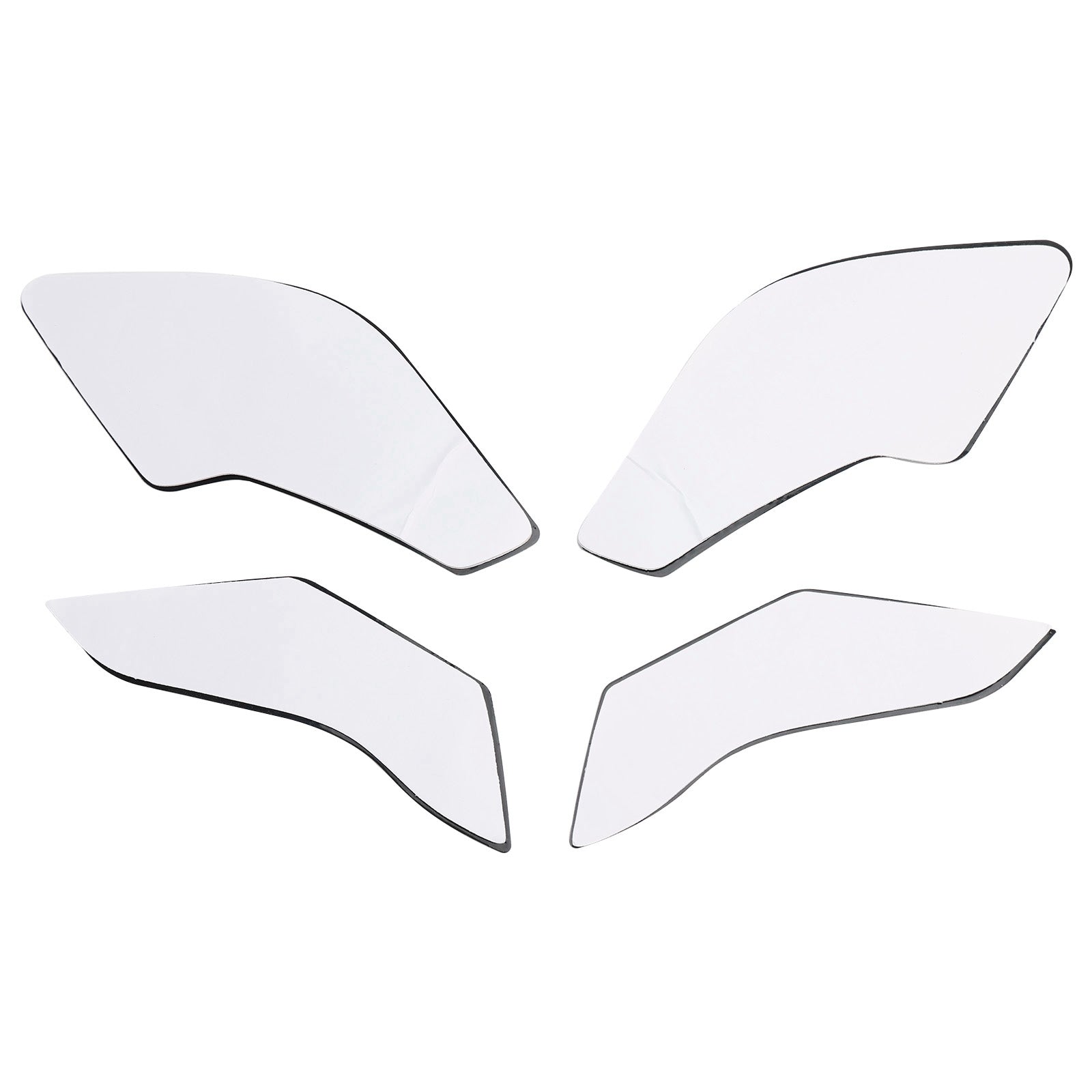 2023+ Suzuki GSX8S GSX-8S Protector de puños de tanque de combustible Kit de almohadillas de 4 piezas Negro