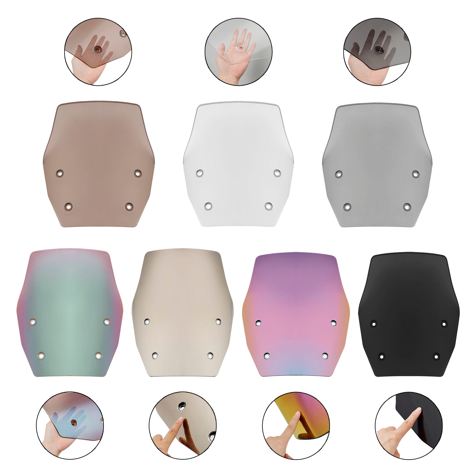 2024 BMW R1300GS Strålkastare vindrutan täcker vindrutan vindrutan