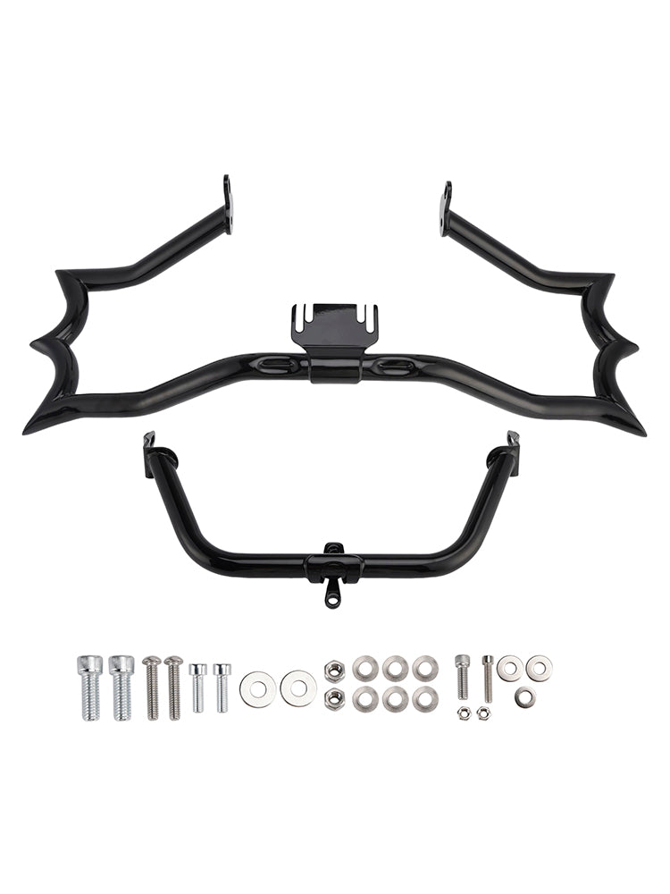 Touring Road King Street Engine Guard Crash Bar&Fairing Bracket Kit Chrome