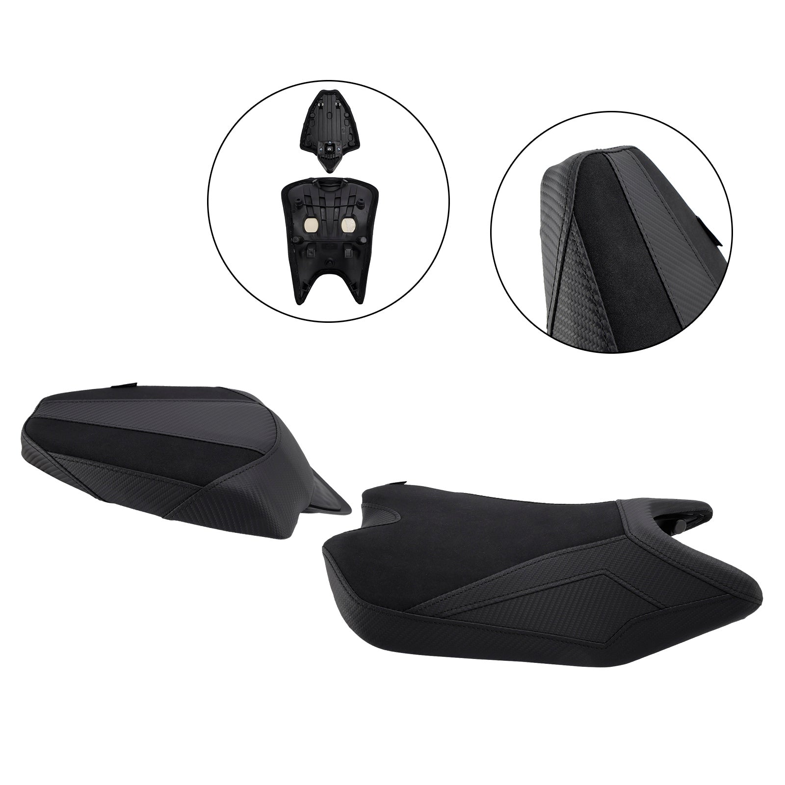 2024-2025 Aprilia Rs457 Rs 457 Driver&PPassagiersstoelset Kussen PU Geschikt Rood