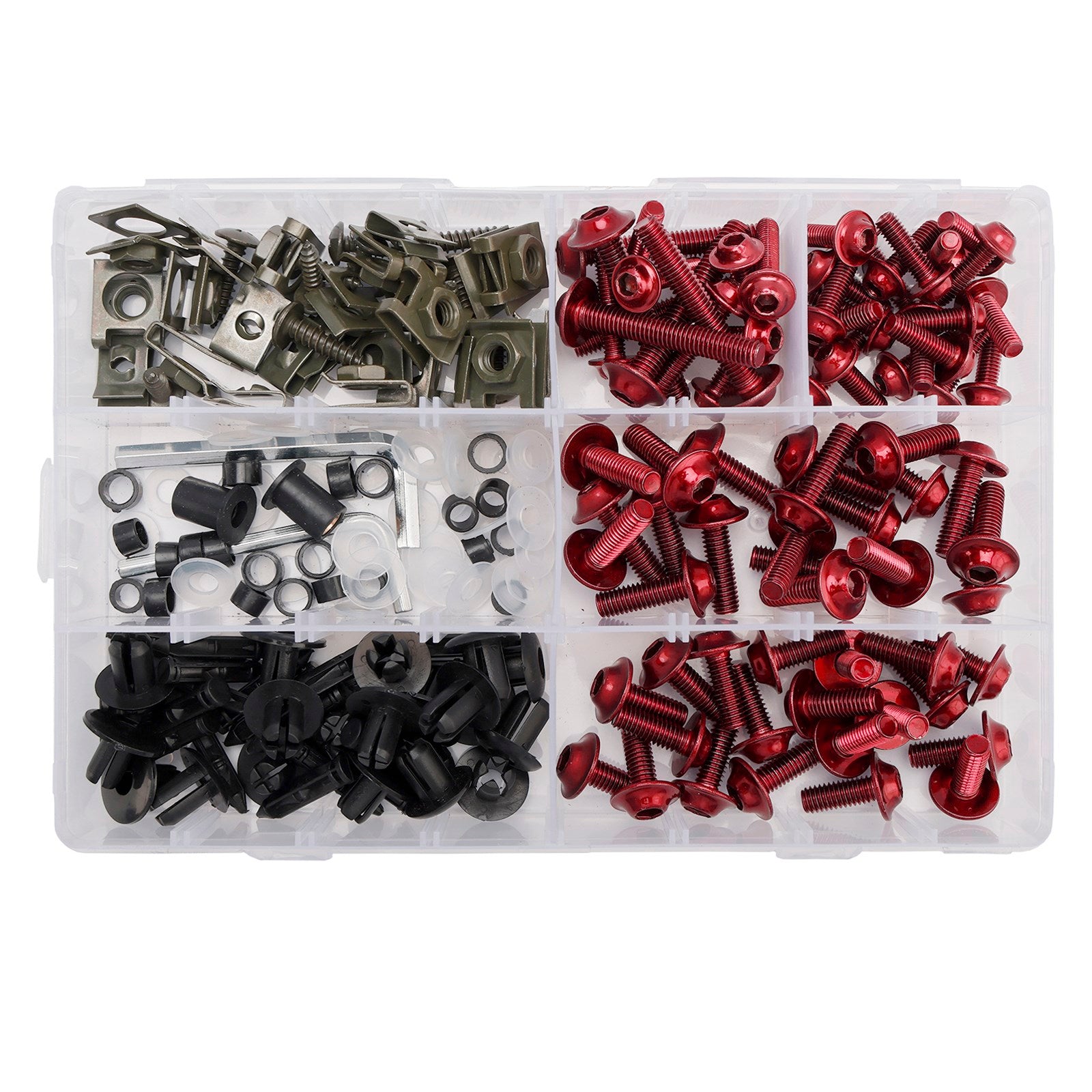 Amotopart 2013-2024 Kawasaki EX300/Ninja300 Red Black White Grey Fairing Kit