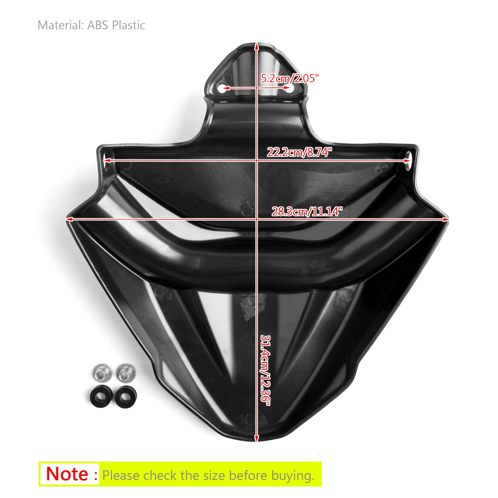 16-19 Honda CRF1000L Africa Twin High Front Fender Beak Extension No Bar