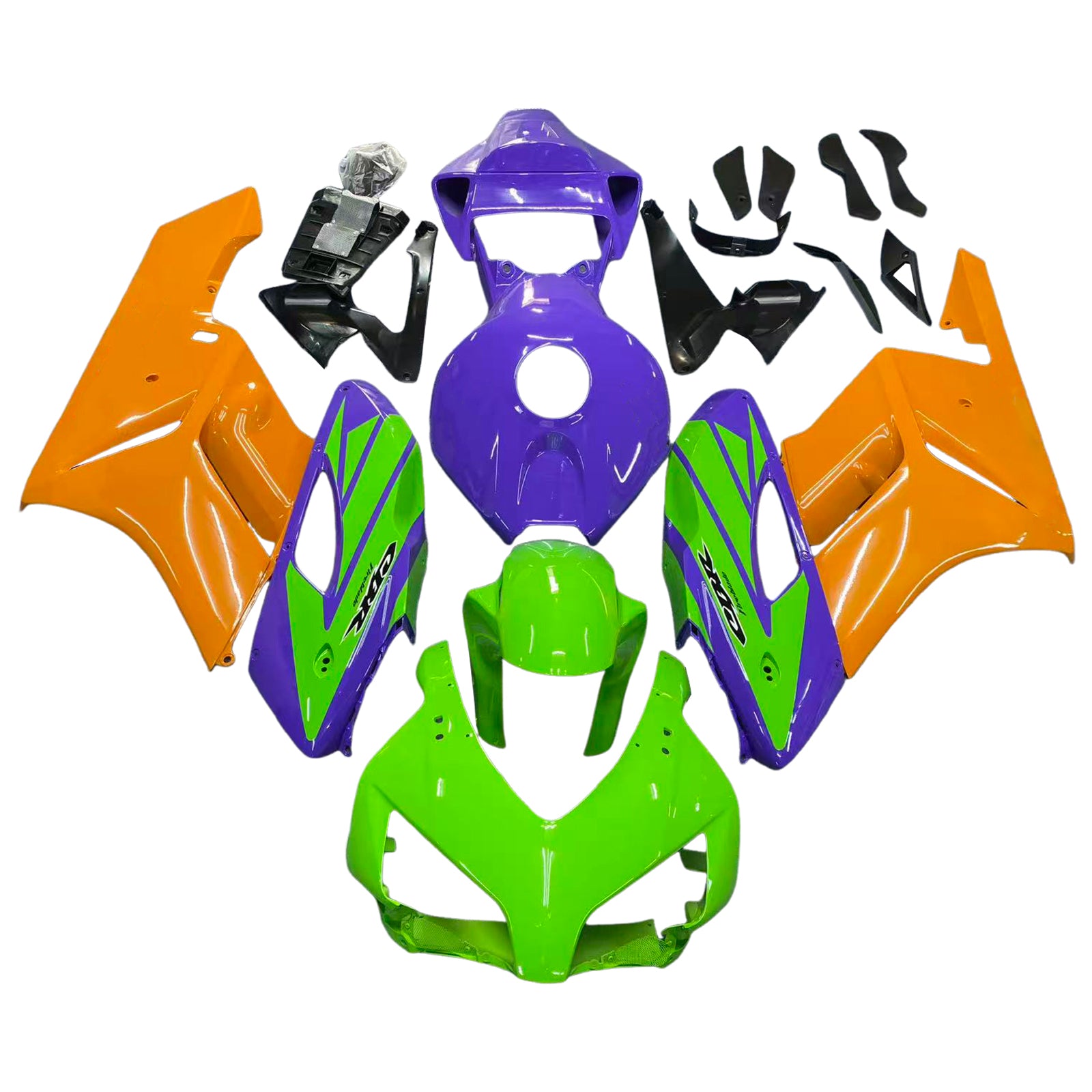 Amotopart 2004-2005 Honda CBR1000RR Green Orange Purple Fairing Kit