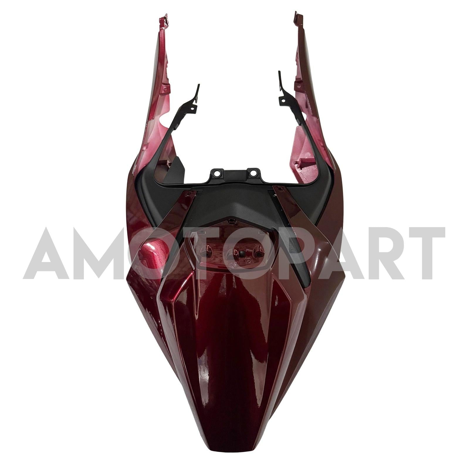 Amotopart 2024-2025 Kawasaki ZX-6R Glossy Red Black Fairing Kit