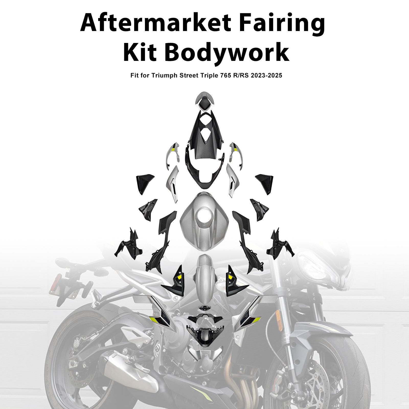 Amotopart 2023–2025 Triumph Street Triple 765 R/RS Verkleidungsset-Kollektion