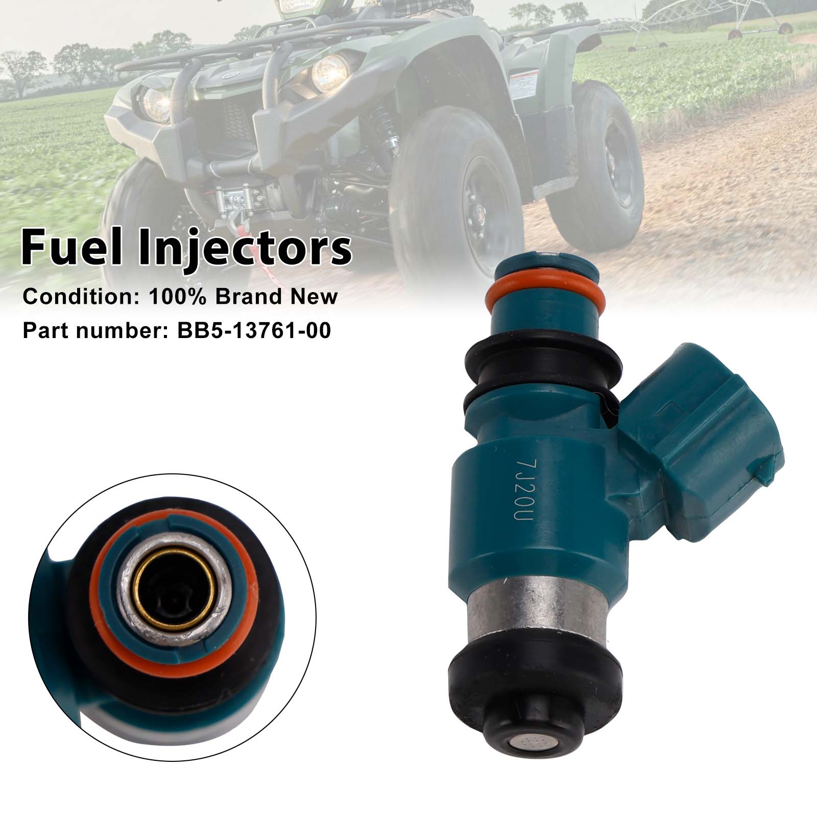 2018-2022 Yamaha KODIAK 450 Fuel Injectors BB5-13761-00