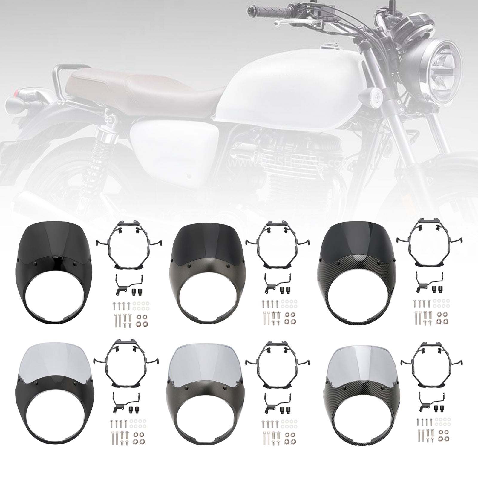 2023-2024 Honda GB350 GB350S vindrutan vindruta strålkastare