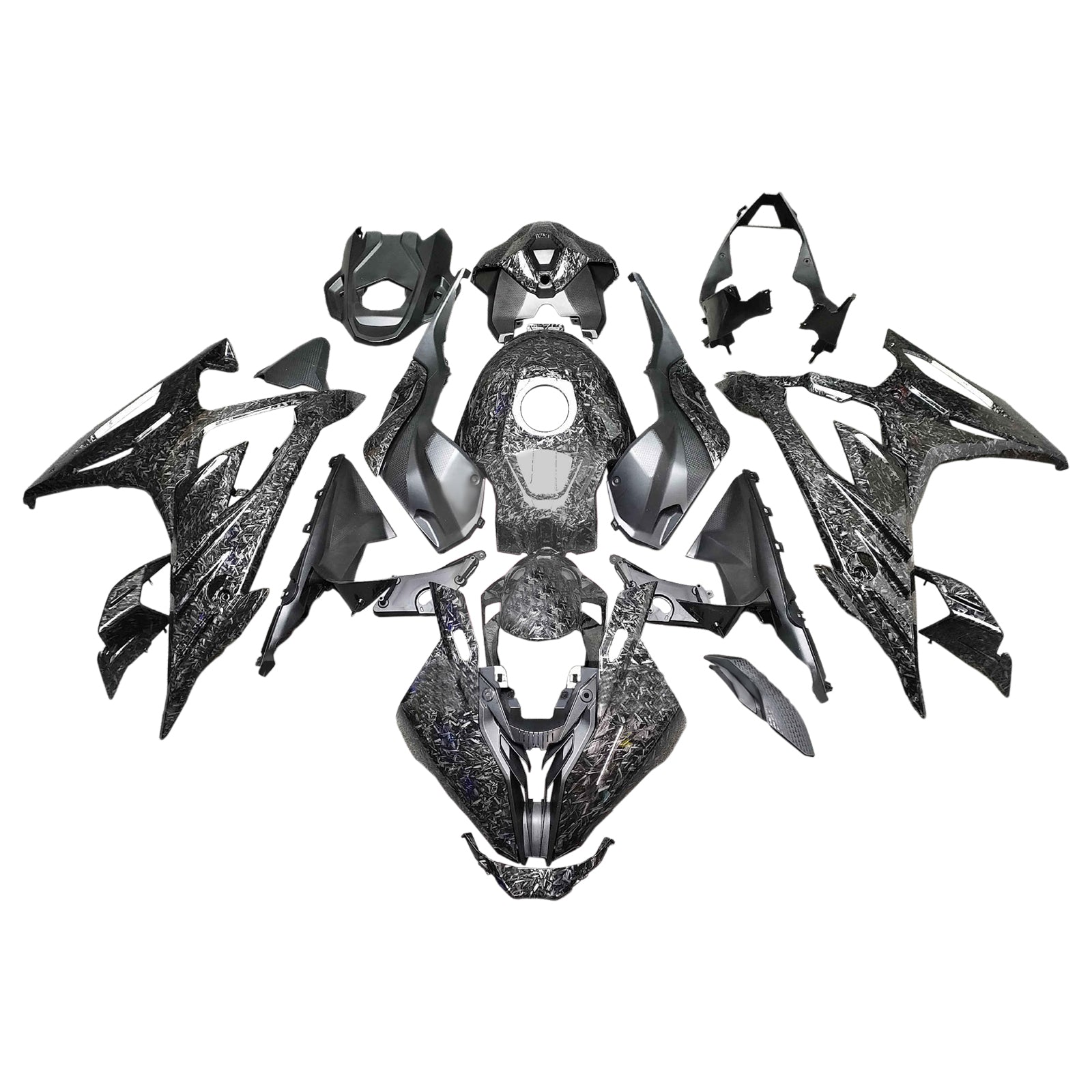 Amotopart 2023-2024 BMW S1000RR Forge Carbon Fiber Patterns Fairing Kit
