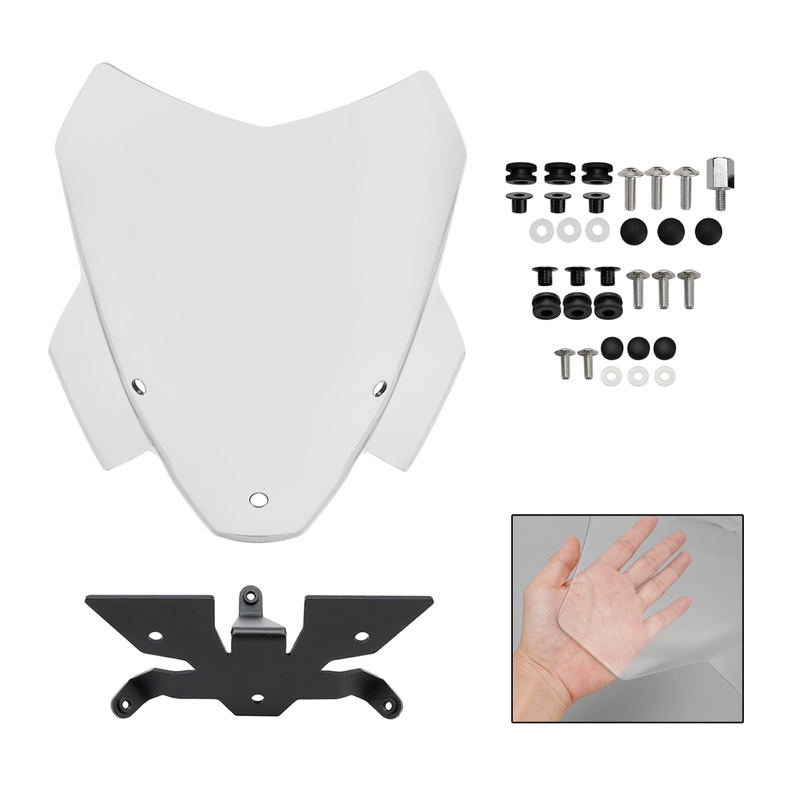 21-22 BMW S1000R Scheinwerfer-Windschutzscheibenabdeckung Windschutzscheiben-Windschutzscheibe