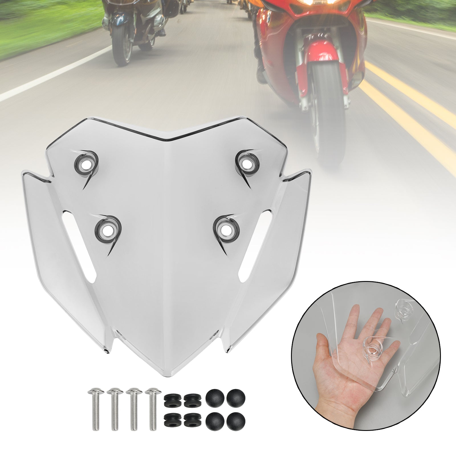 23-24 Yamaha X-MAX 300 ABS Motorcycle Windshield WindScreen