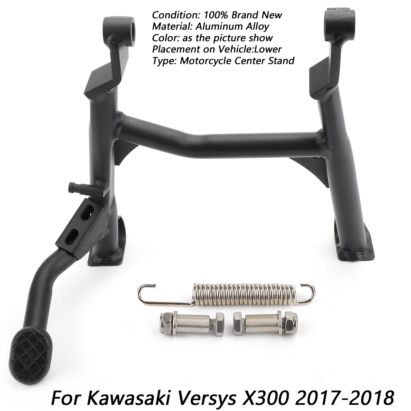 Kawasaki Versys X300 Moto Centerstand Center Kickstand Fod Sidestand Sort