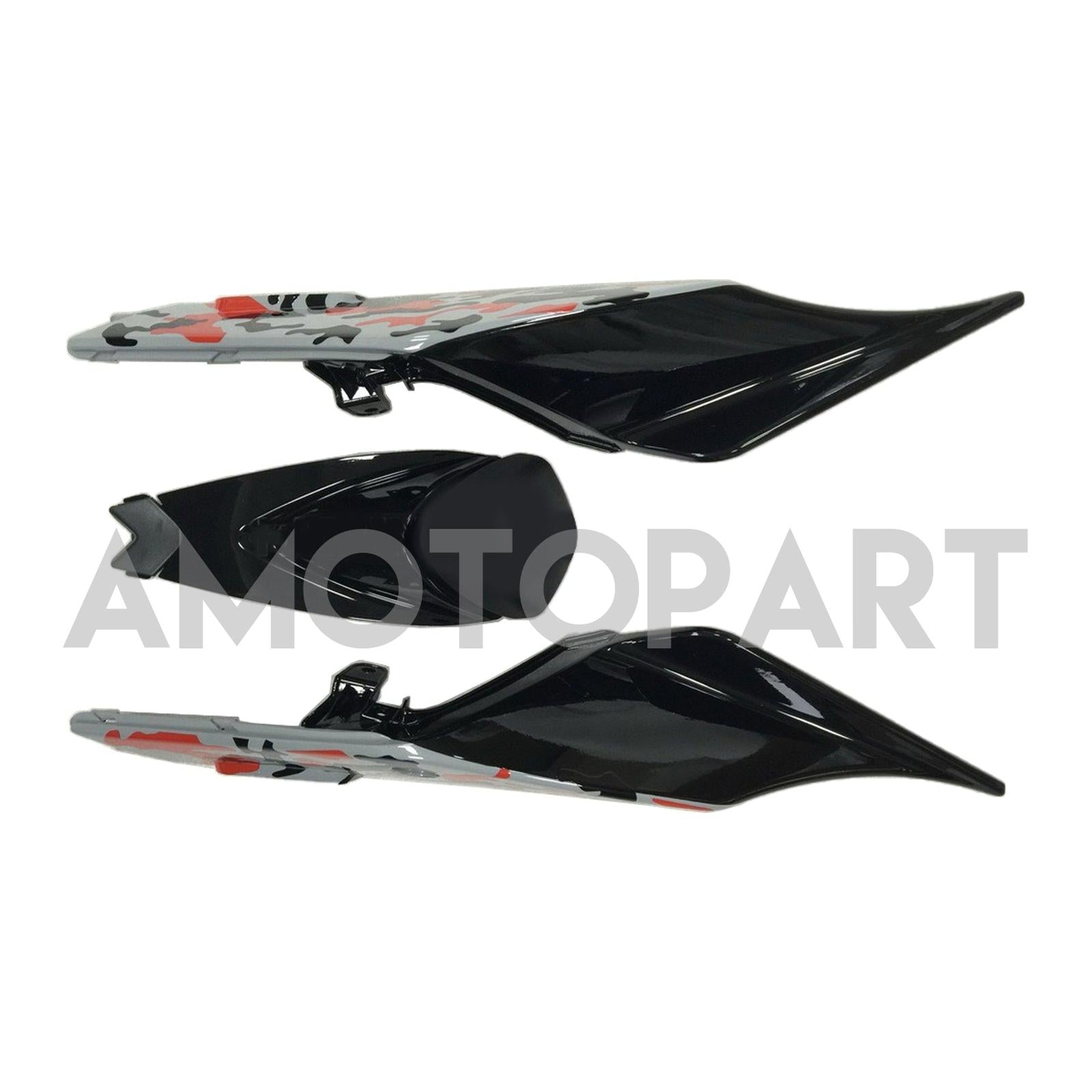 Amotopart 2009-2015 RSV4 1000 Aprilia Red&Grey Camo Fairing Kit