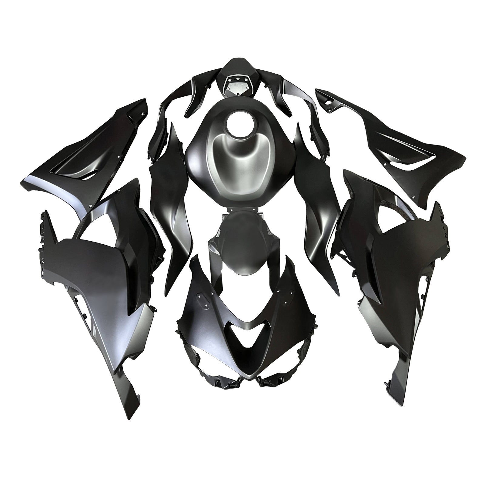 Amotopart 2024-2025 Kawasaki ZX-6R Matte Black Fairing Kit