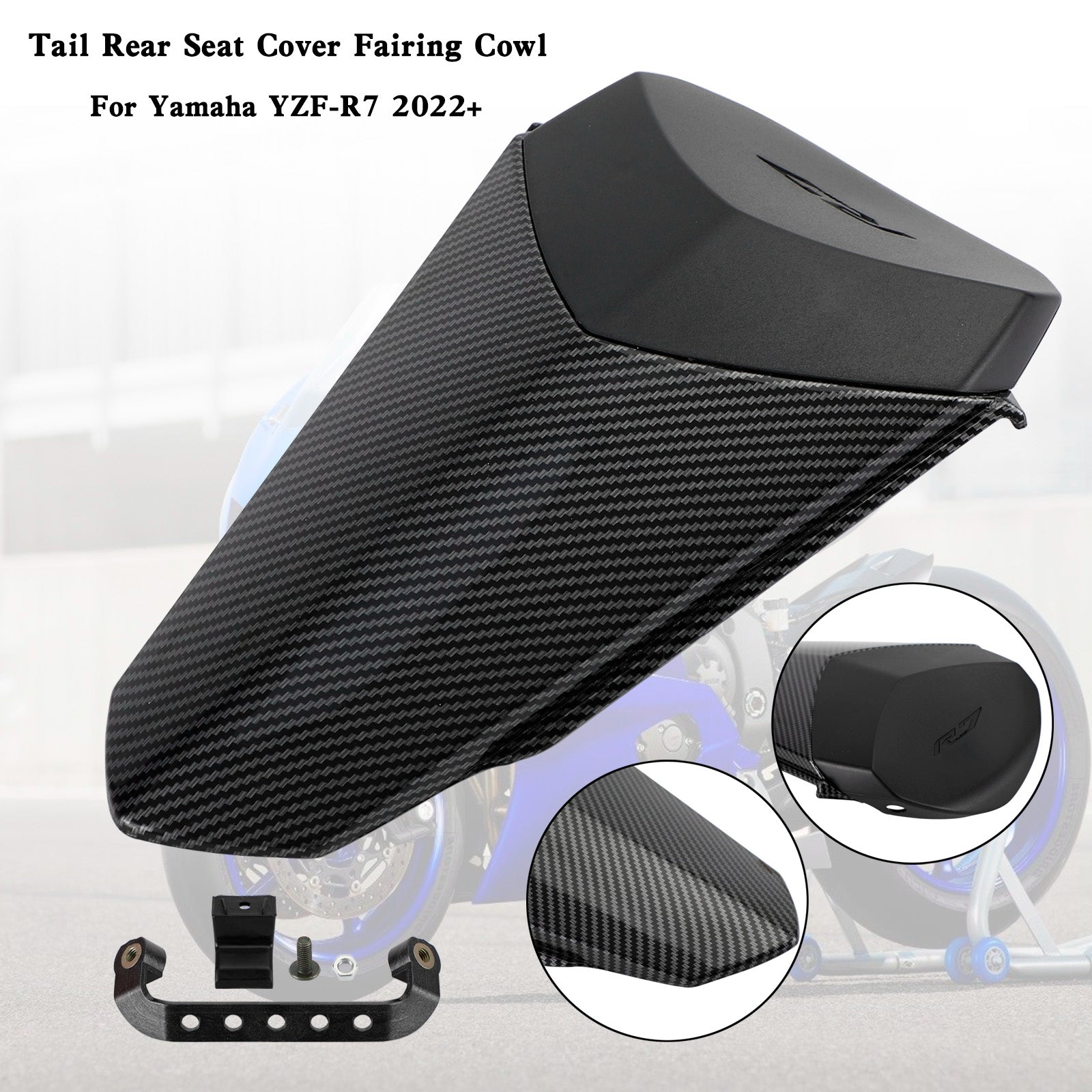 22-25 YAMAHA YZF R7 Tail Rear Seat Cover Fairing Cowl