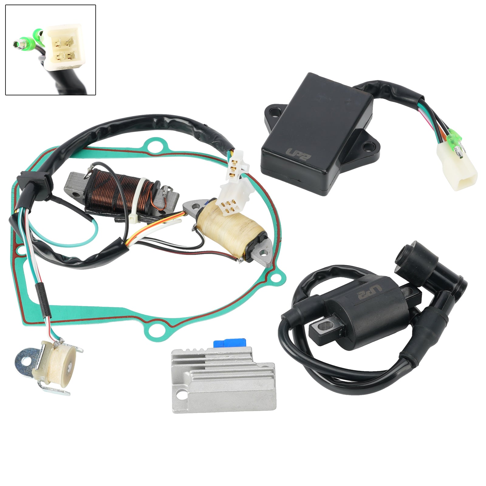 87-93 Yamaha T80 Townmate Stator Regulator CDI Box Tændspole pakningssæt
