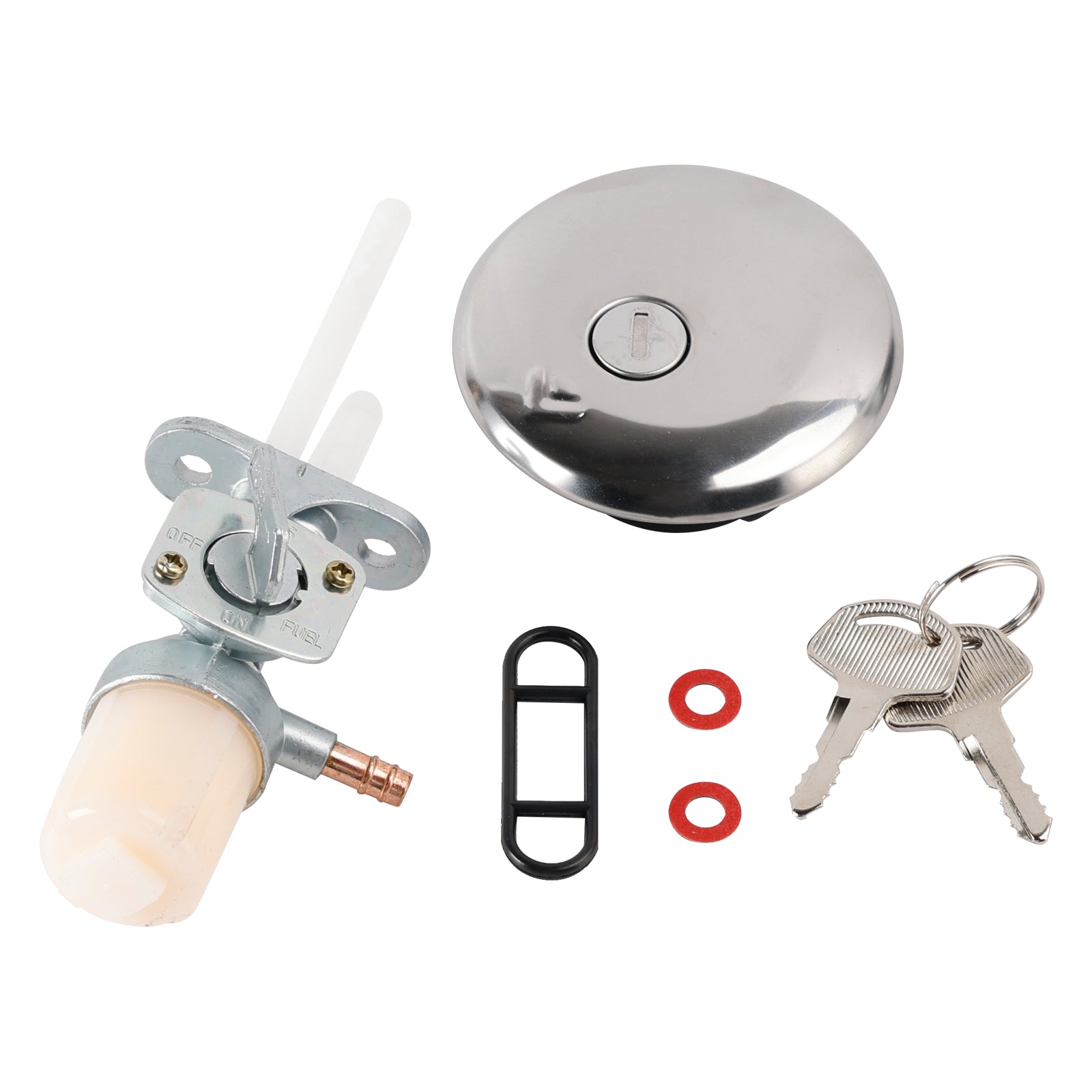 Suzuki Gn125 Gn125e Cafe Racer Classic Retro Gas Fuel Tank Silver