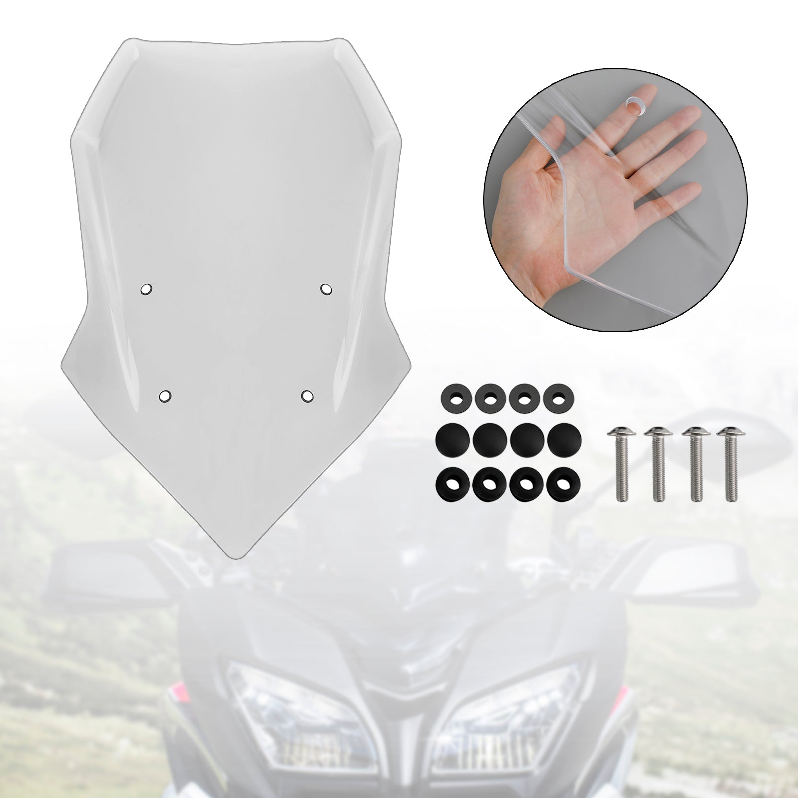 Parabrisas apto para Yamaha Tracer 900/GT 2018-2020 Tracer 9/GT 2021-23