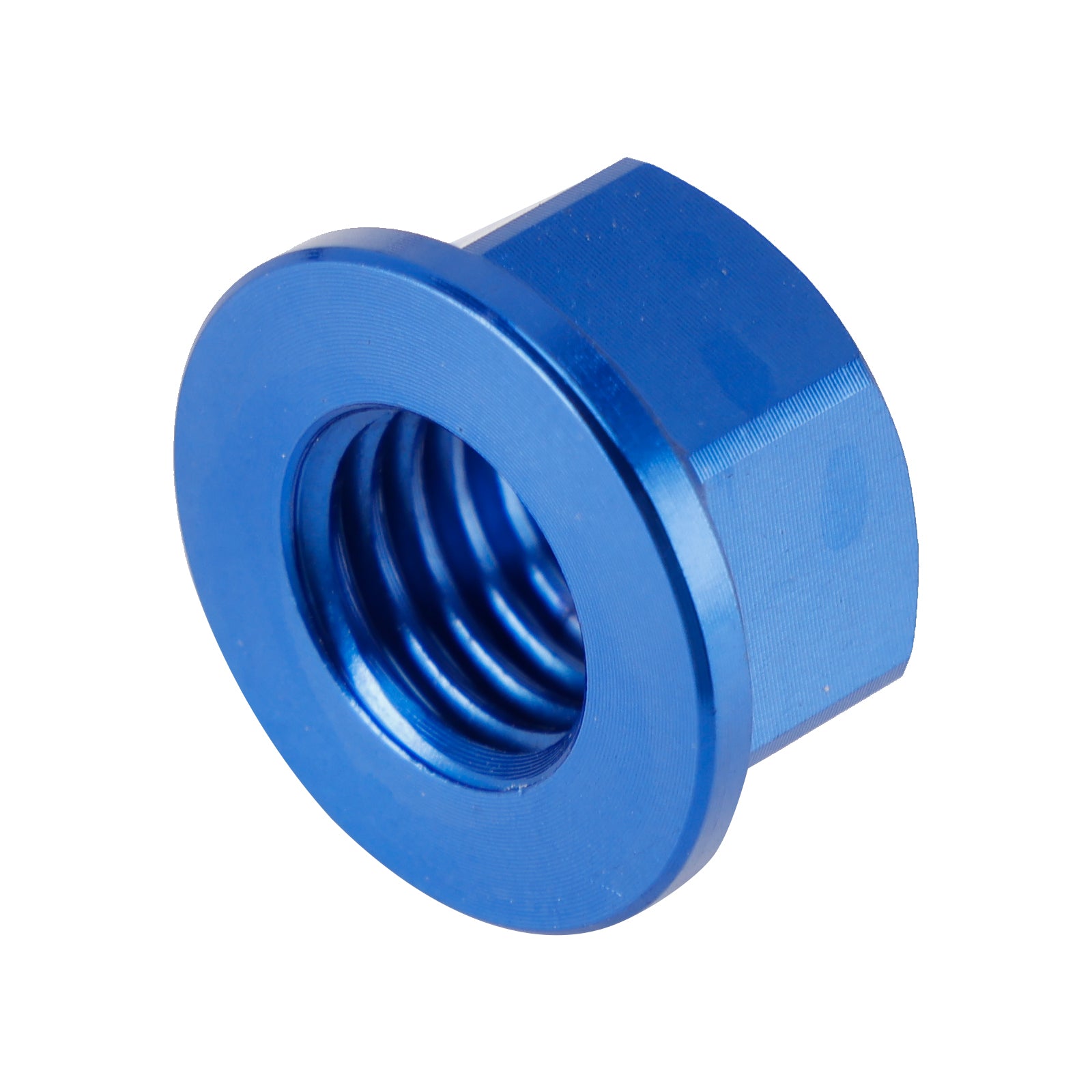 6 Pack Motorcycle Bike Aluminum Rear Sprocket Flange Nuts M10X1.5mm Blue