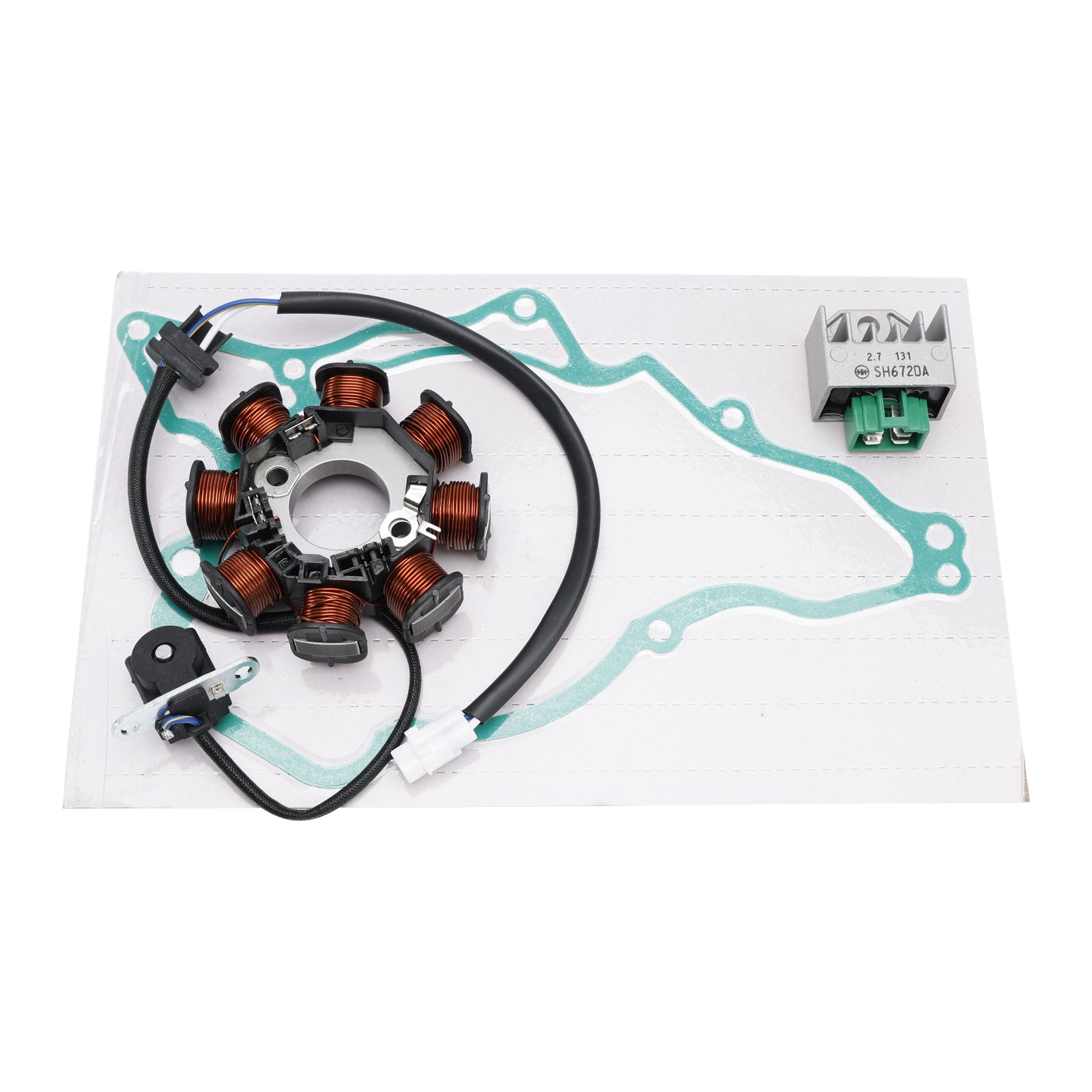 10-24 Kawasaki KLX110 KLX 110 C D Alternator Stator Regulator w/Gasket 21003-0097 21066-0046