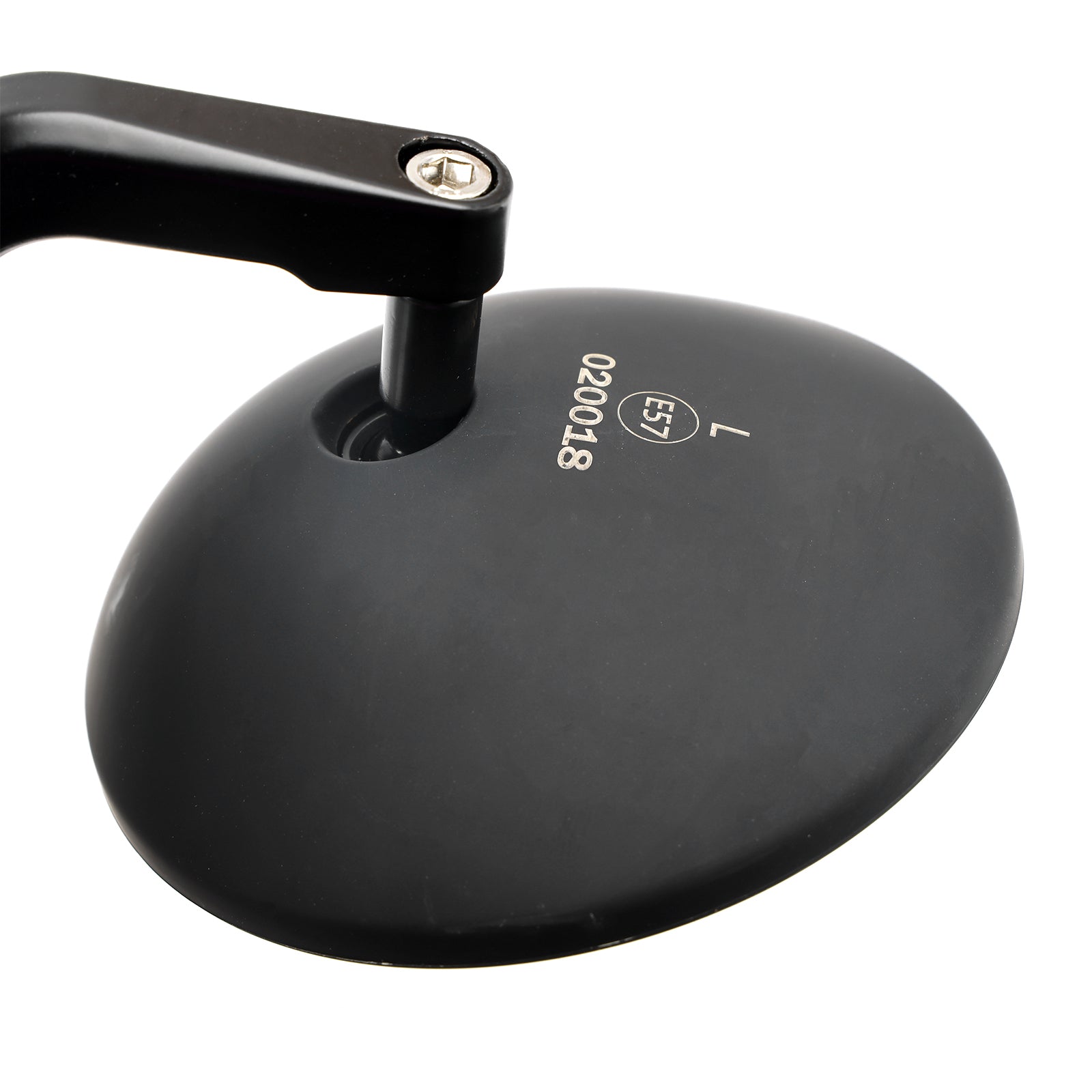 Nye CNC aluminium runde svarte endespeil Cafe Racer Scrambler Par 7/8"