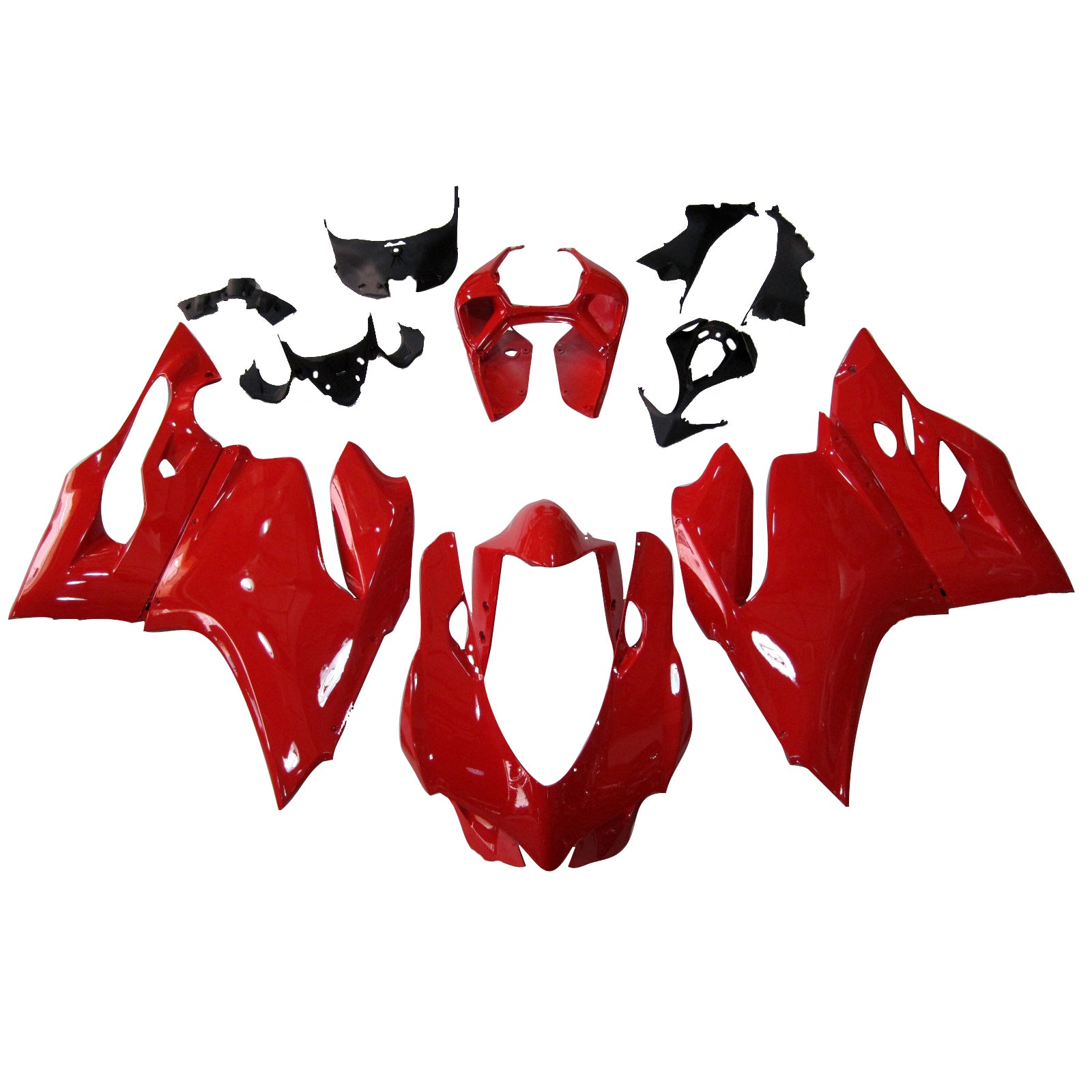 Amotopart 2012-2015 Ducati 899 Kit de carenagem vermelha brilhante