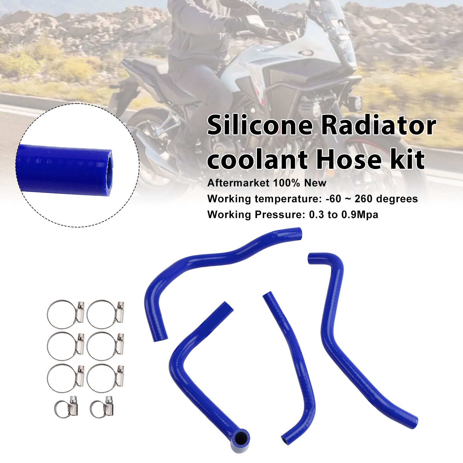 Honda NX400 NX500 CB500 CB500F/X/R Silicone Radiator coolant Hose