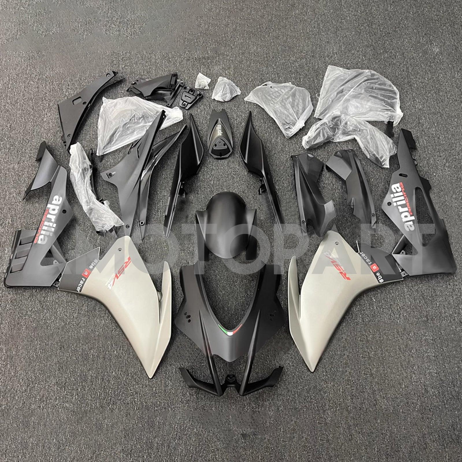 Amotopart 2016-2020 Aprilia RSV4 1000 Black Grey Kits Kit