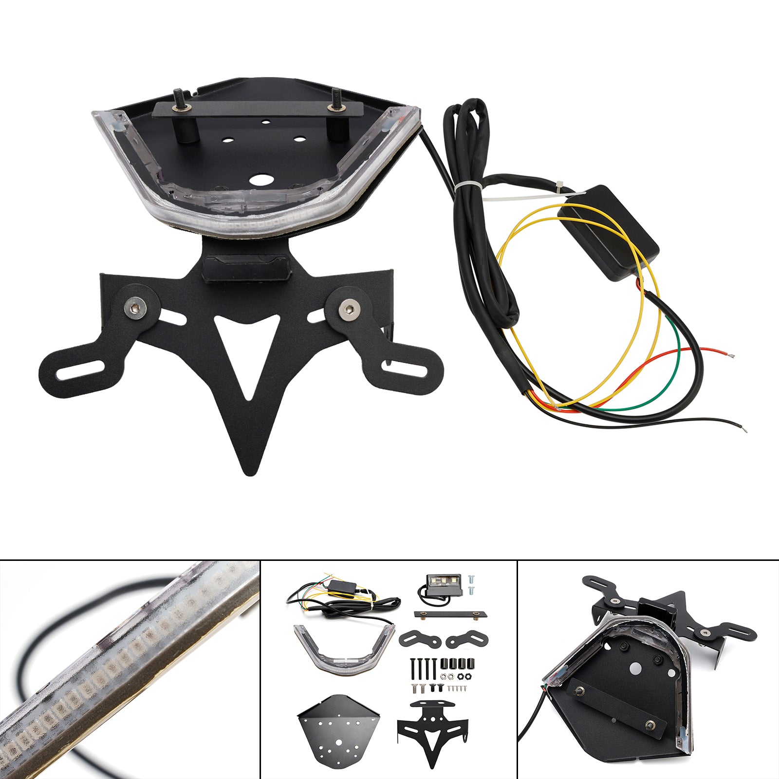 21-24 BMW S1000RR Soporte de marco de soporte de placa de matrícula de aleación de aluminio