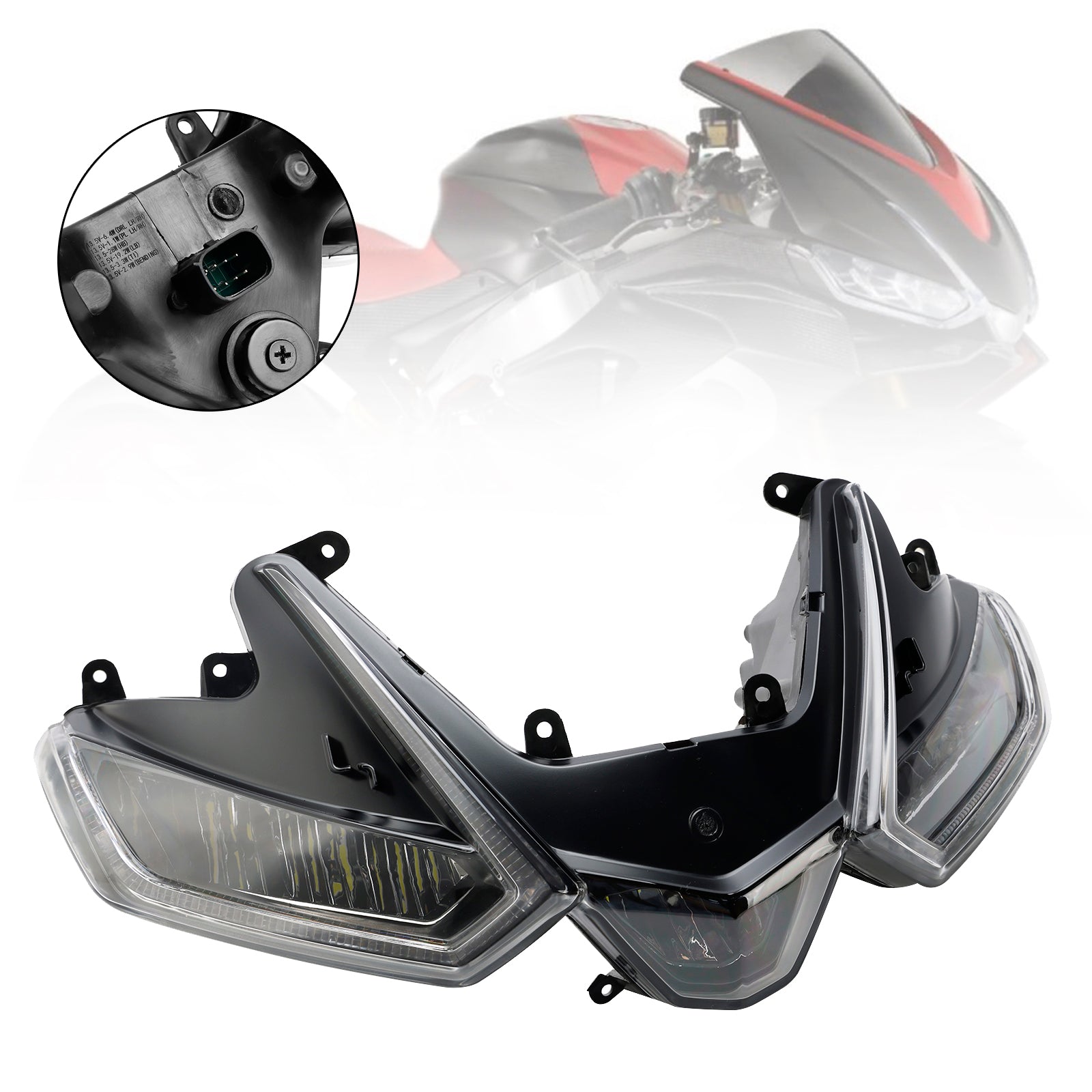 21-24 Aprilia RS660 20-24/RSV4 Front Headlight Grille Headlamp Led Protecto