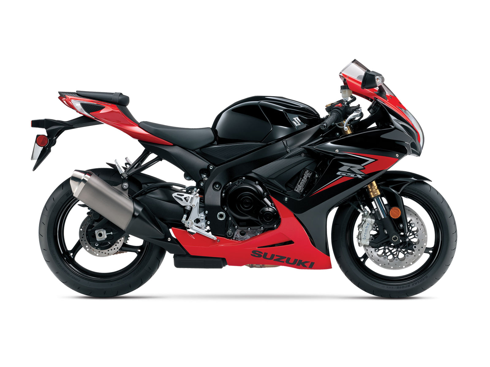 Amotopart 2011-2024 Suzuki GSXR 600/750 Schwarzes Rotverkleidungskit