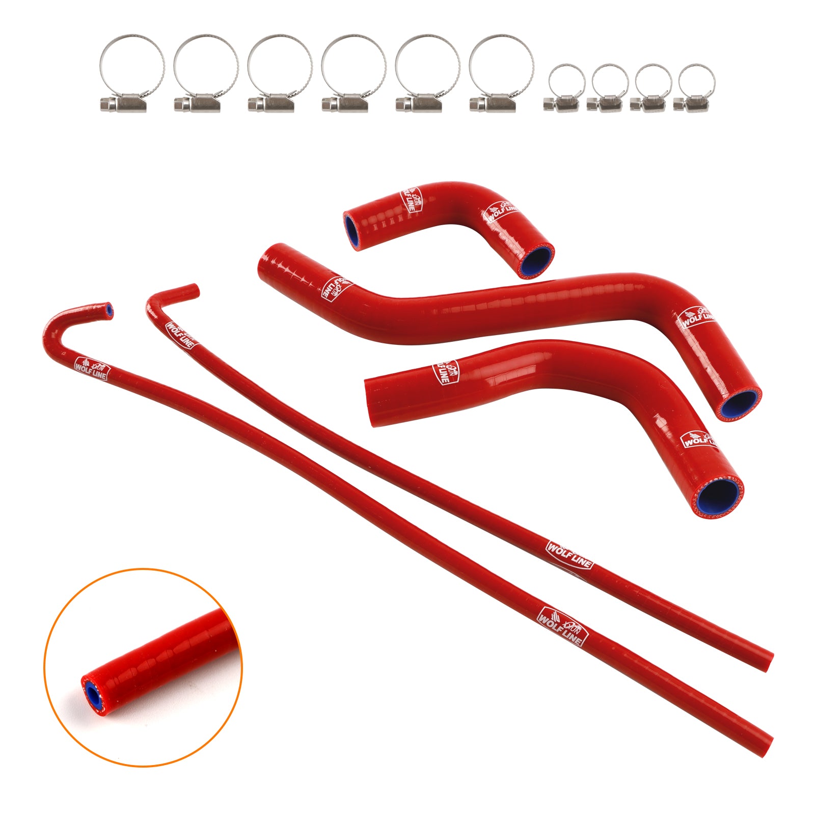 17-24 Kawasaki Z900 & 17-25 Z900RS Silicone Radiator coolant Hose kit