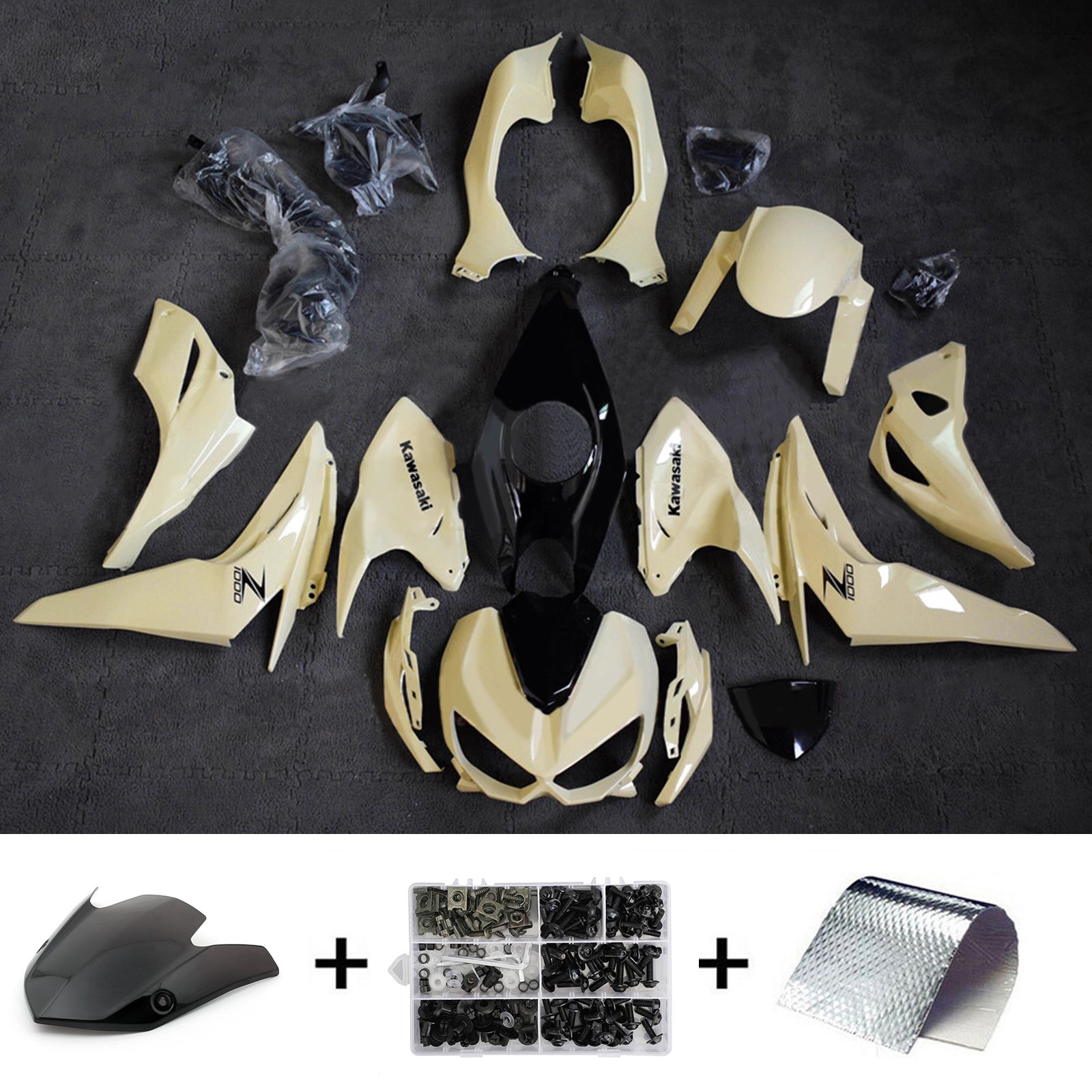 Amotopart 2014-2017 Kawasaki Z1000 lichtgele kuipset