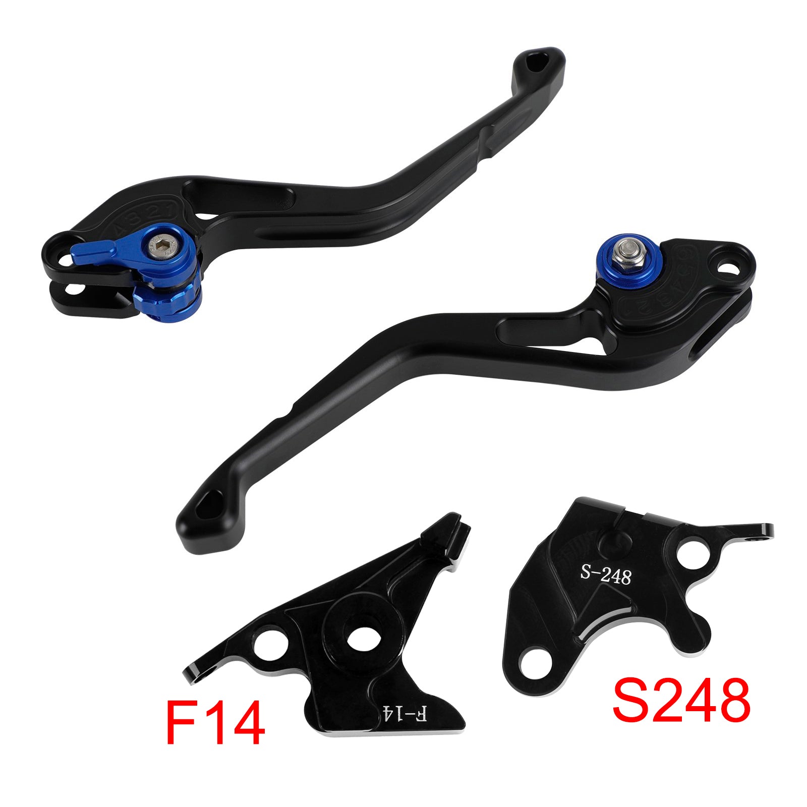 Suzuki GSXR600 750 1000 DL650 GSR600 Blå NY kortkoblingsbremsegreb