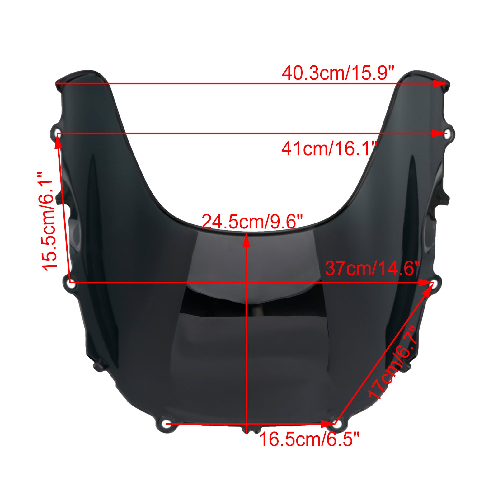 2024-2025 YAMAHA XSR900 GP vindrutan vindruta + fäste