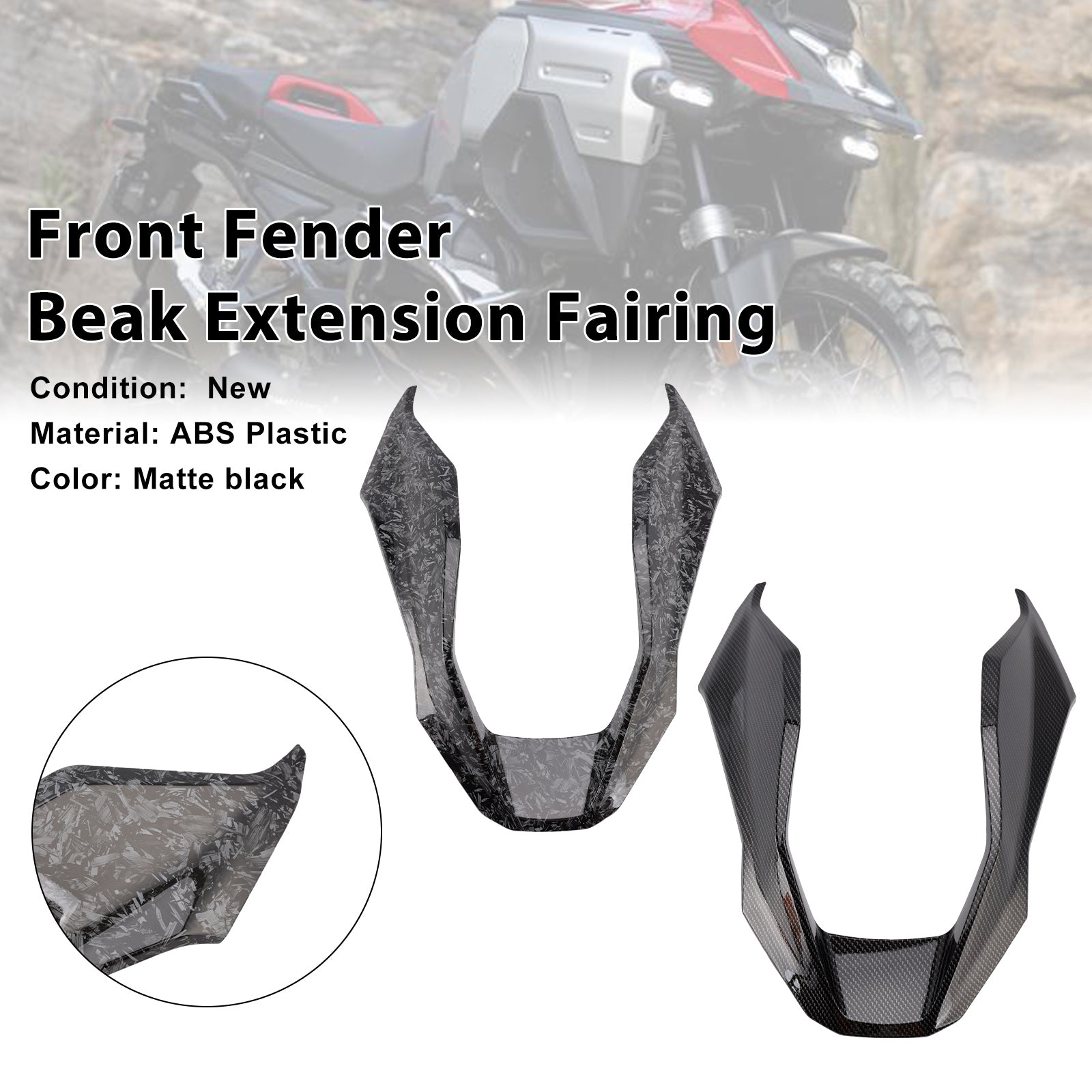 2024-2025 BMW R1300GS Front Fender Beak Extension Fairing