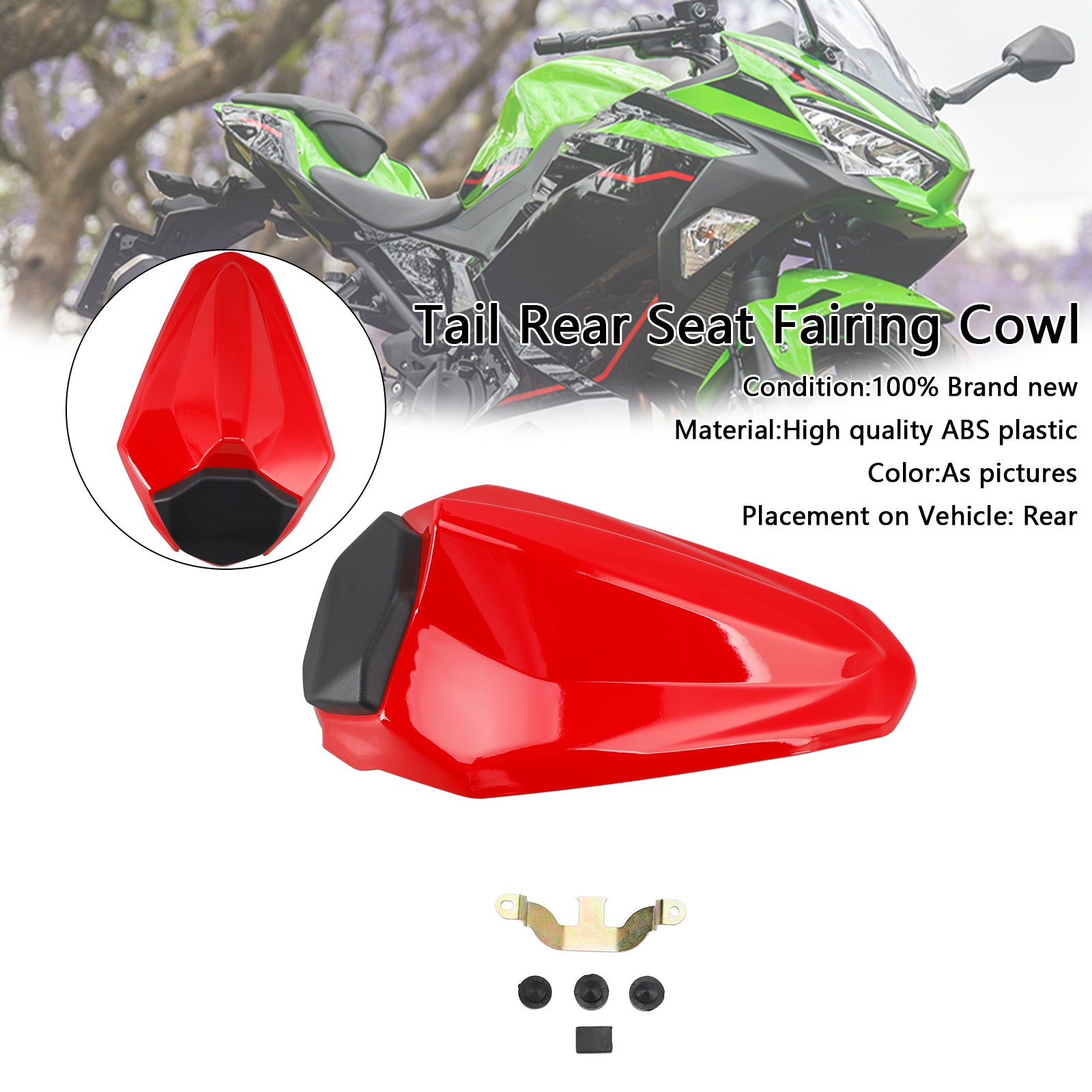 2018-2024 Kawasaki Ninja 400 EX400 RACING TAIL SEAT REAUR CAINDIN