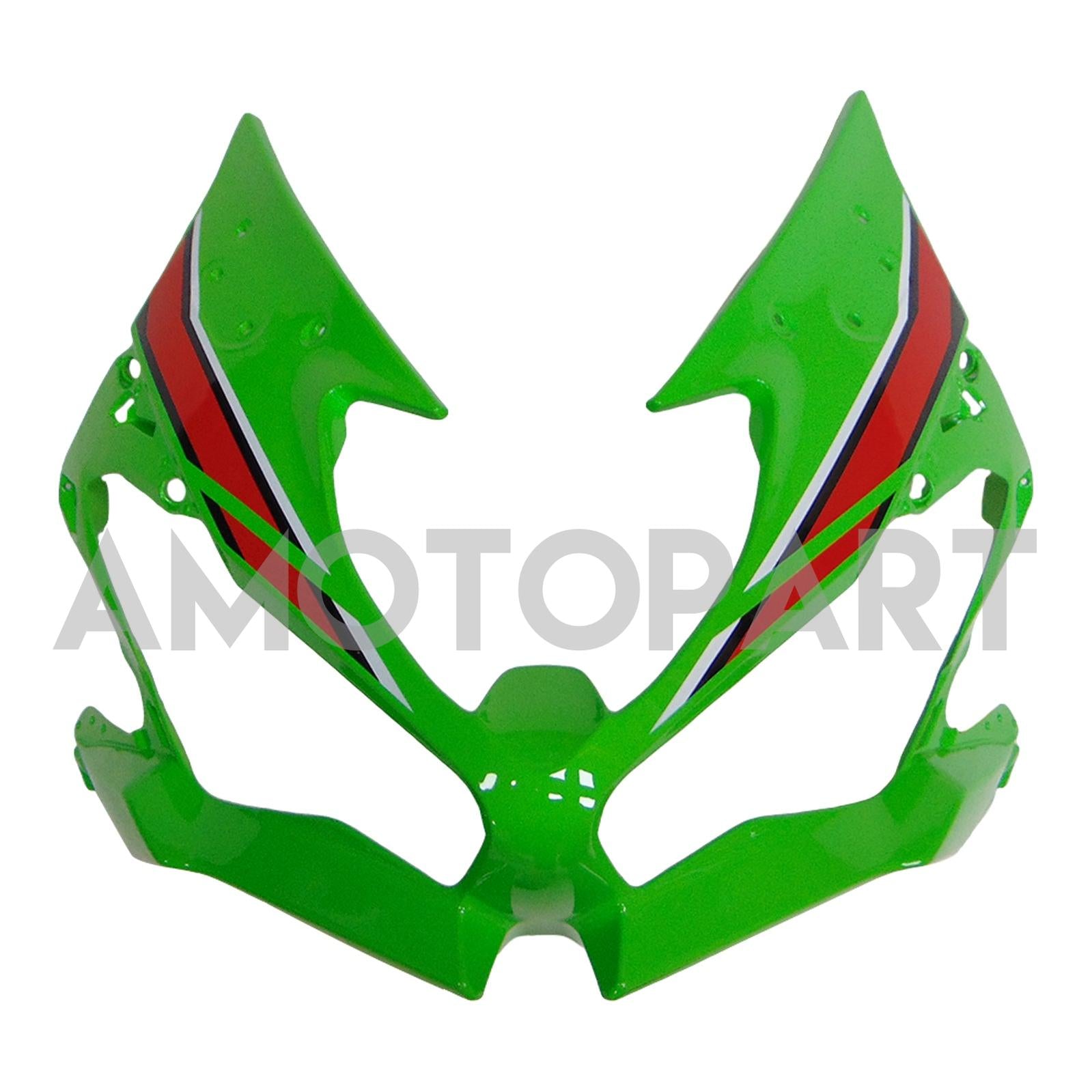 Amotopart 2019-2023 Kawasaki ZX6R Green Black Fairing Kit