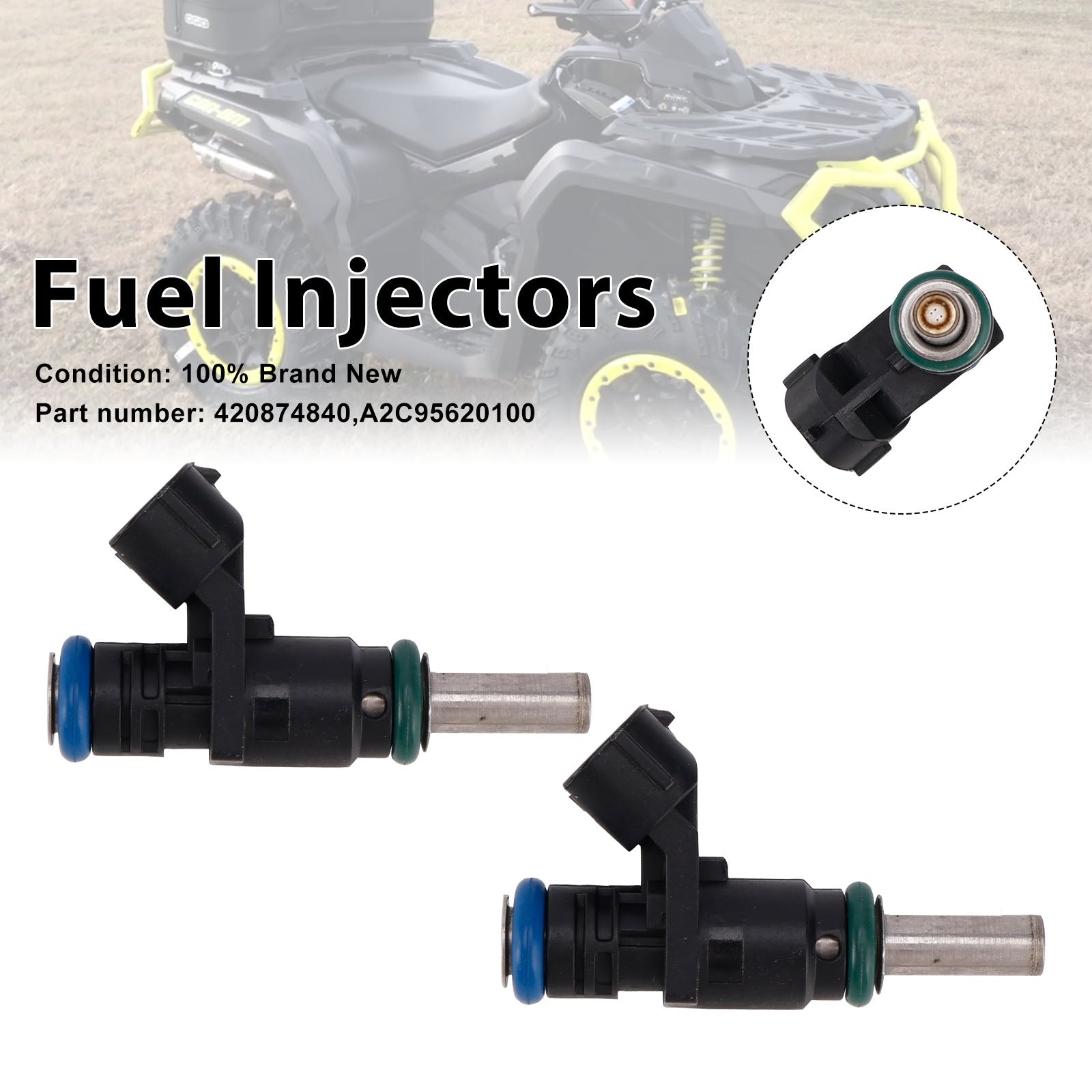 CAN-AM Defender Outlander 2PC 420874840 Brændstofinjektorer A2C95620100