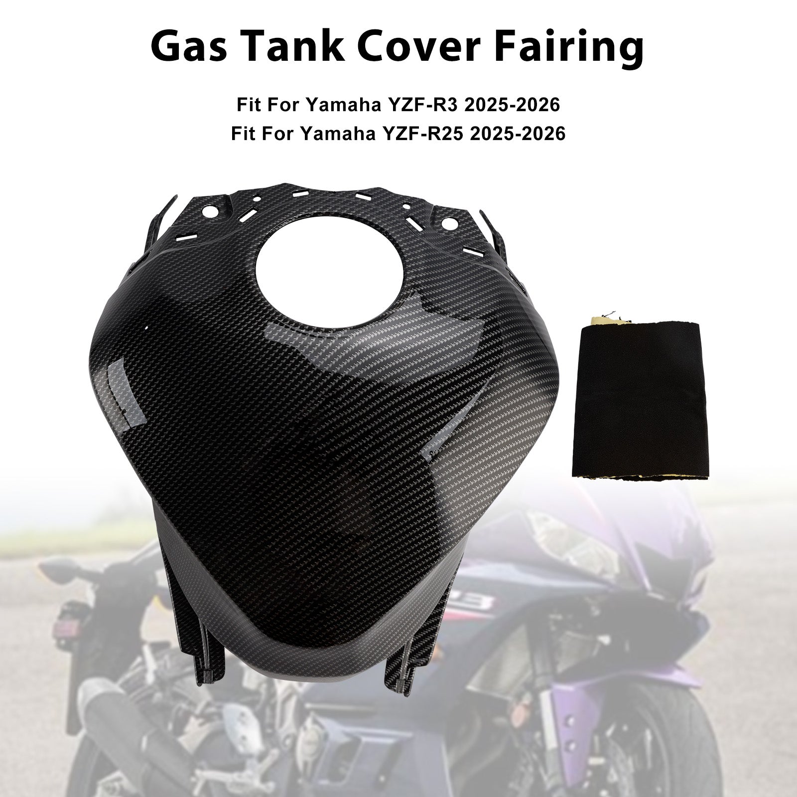 2025-2026 Yamaha YZF-R3 R25 Gas Tank Cover Fairing Protector