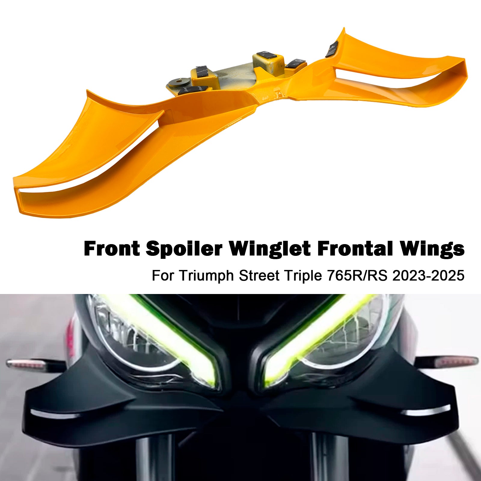 2023-2025 Street Triple 765R/RS Front Spoiler Winglet Frontal Wings