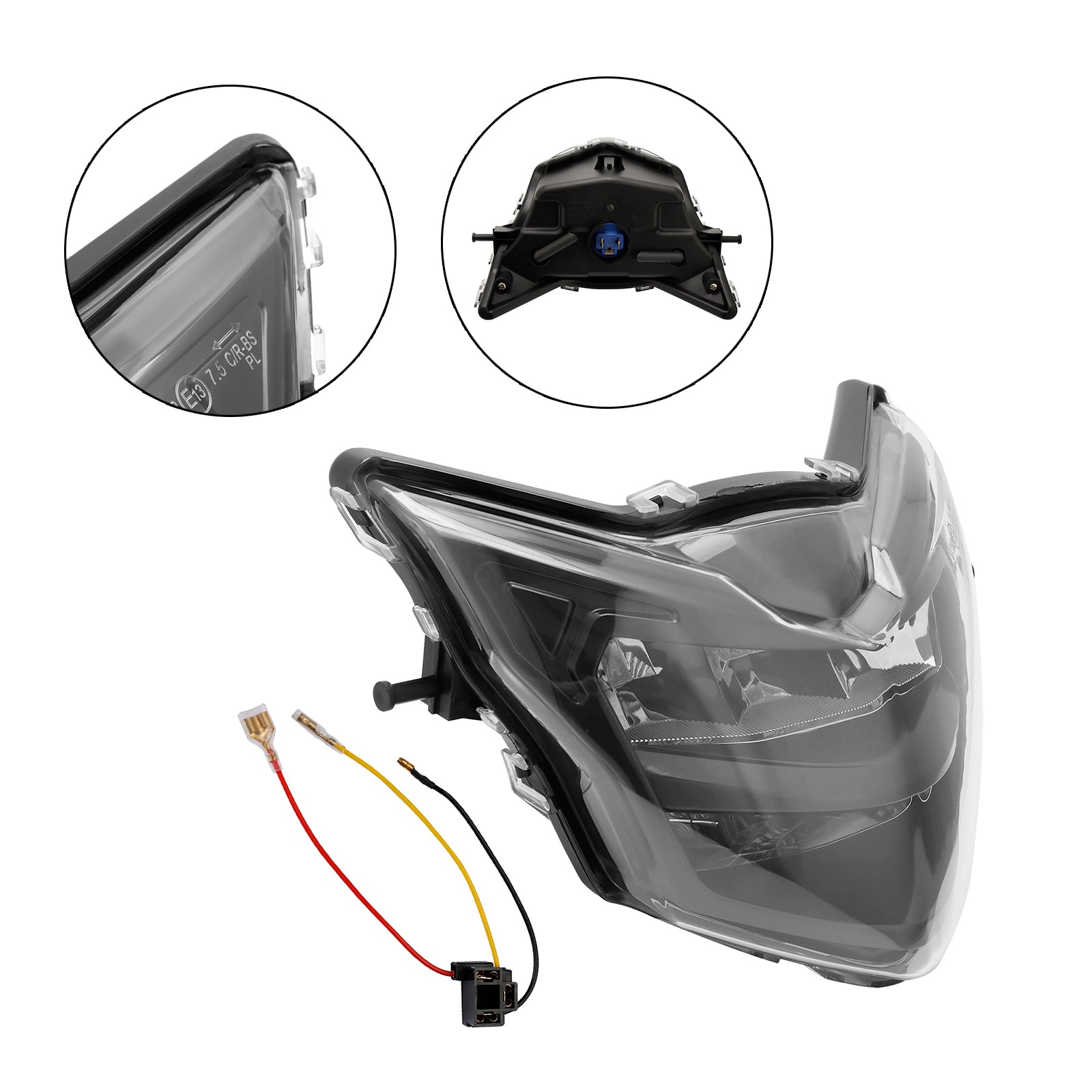 Le migliori offerte per Faro Faro Protezione Protezione Griglia Led Adatto Per Yamaha Lc135 V2-V6 V3 Fumo