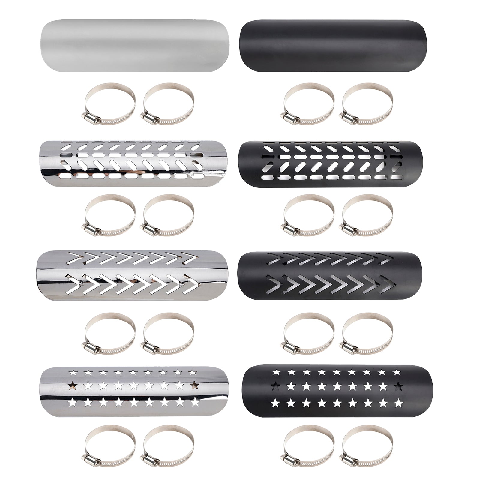 Motorcycle Scooter Cub BlackD Exhaust Side Bracker Cover Steel Decorative Cover