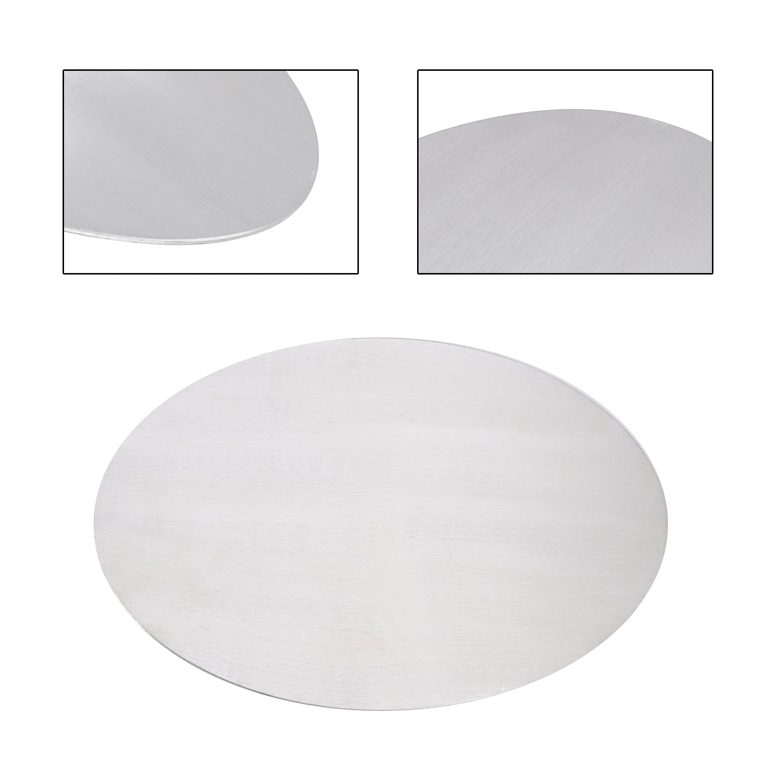 Plaque d'images en alliage en aluminium vierge ovale diy ajustement universel pour moto