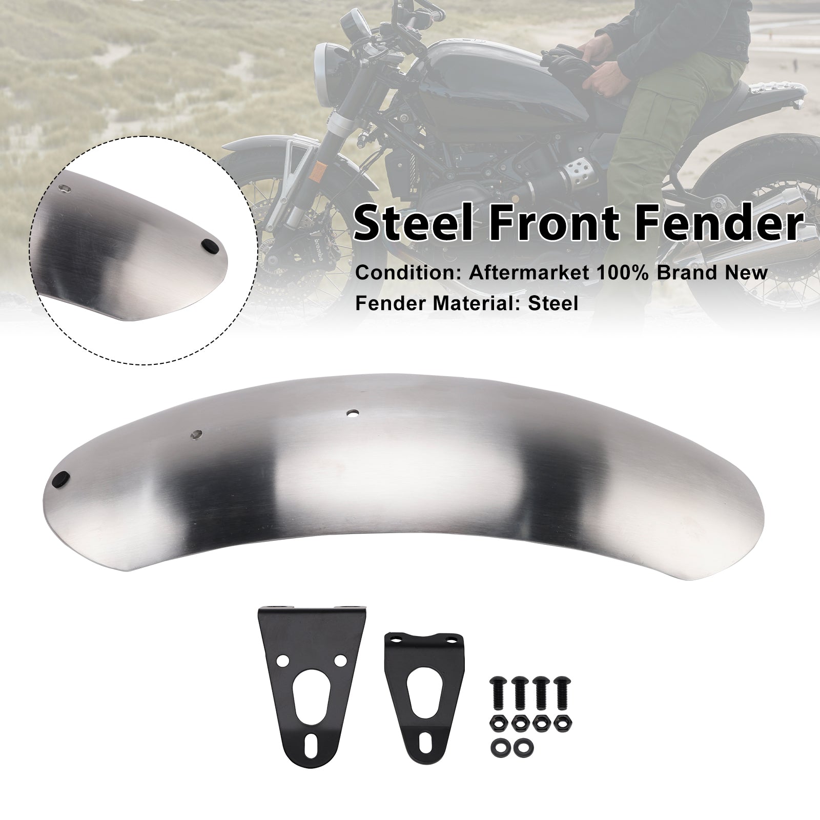 BMW R12 nineT R nineT Scrambler Pure Option Steel Front Fender