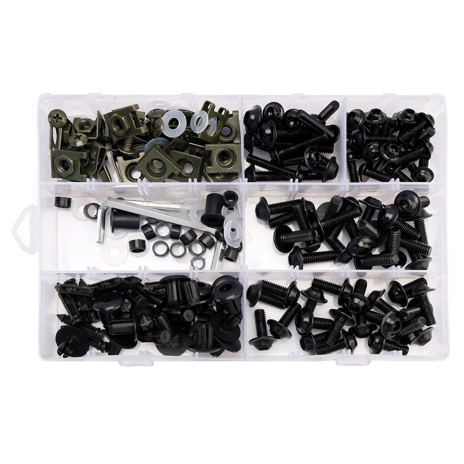 Amotopart 2003-2004 Suzuki GSXR1000 Black Fluorescent Green Fairing Kit