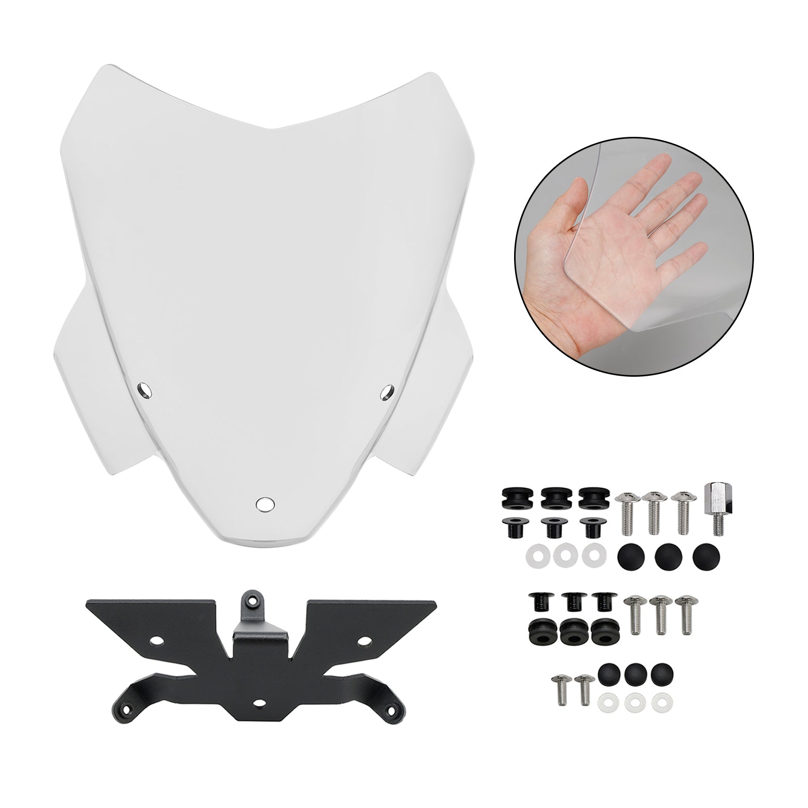 21-22 BMW S1000R Scheinwerfer-Windschutzscheibenabdeckung Windschutzscheiben-Windschutzscheibe