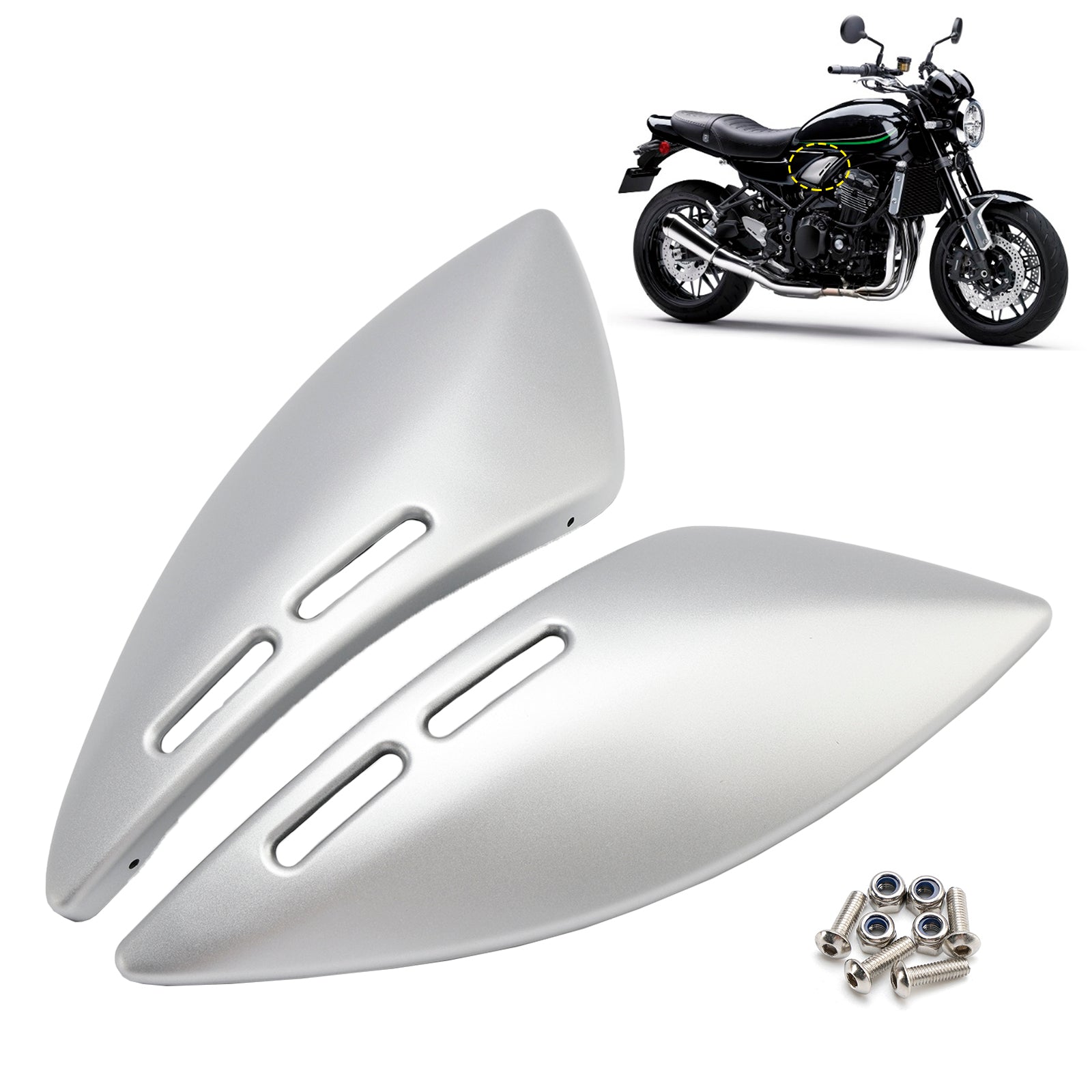 18-24 Kawasaki Z900RS Gas Tank Side Cover Panel Fairing Cowl