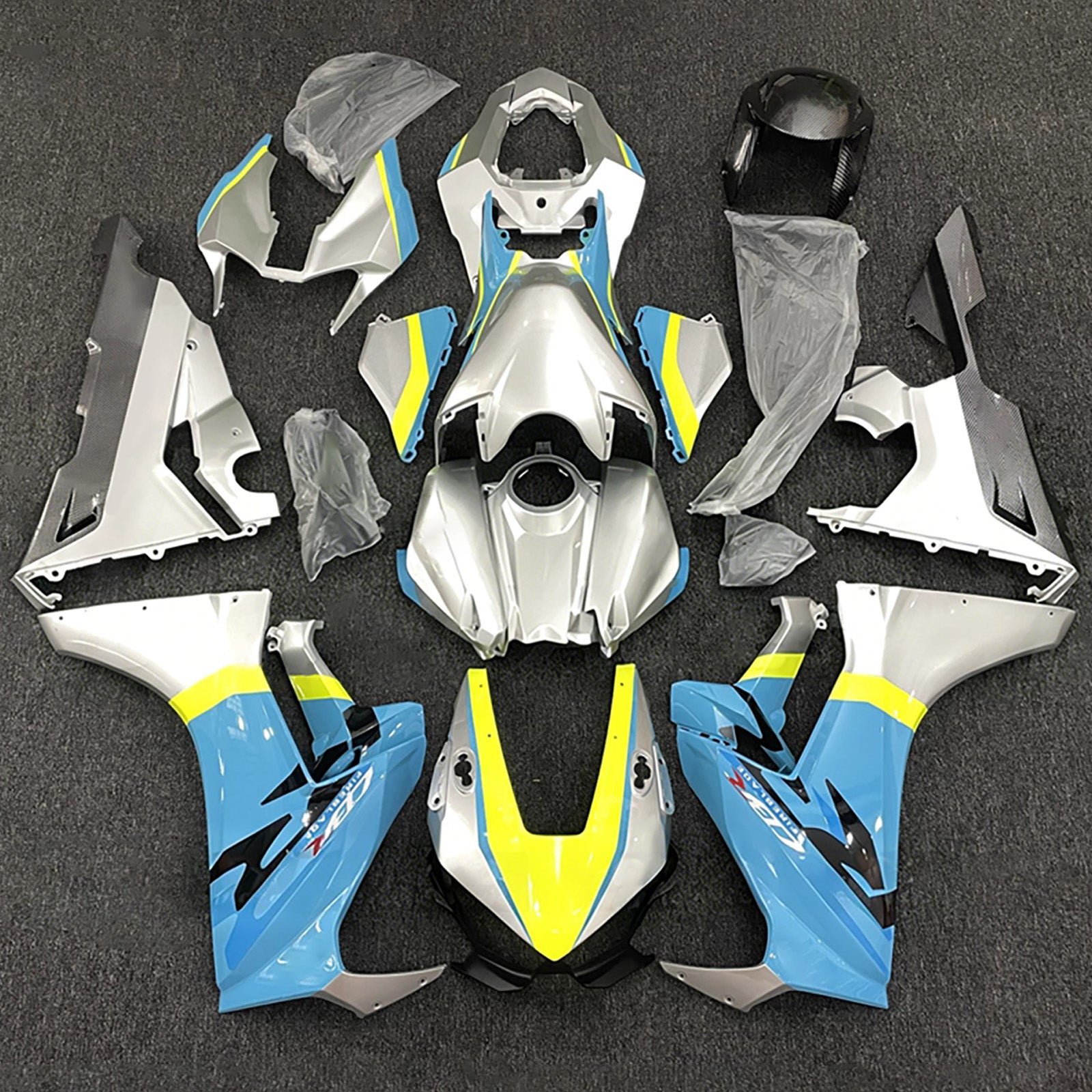 Amotopart 2017-2026 Honda CBR1000RR White/Silver/Blue Fairing Kit