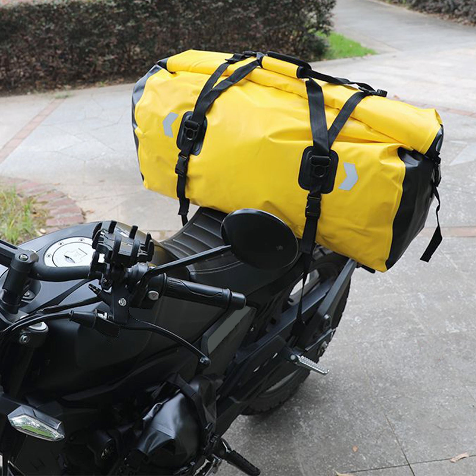 Motorcycle Universal Saddlebag Side Storage Tail Bag Pu Luggage 80L